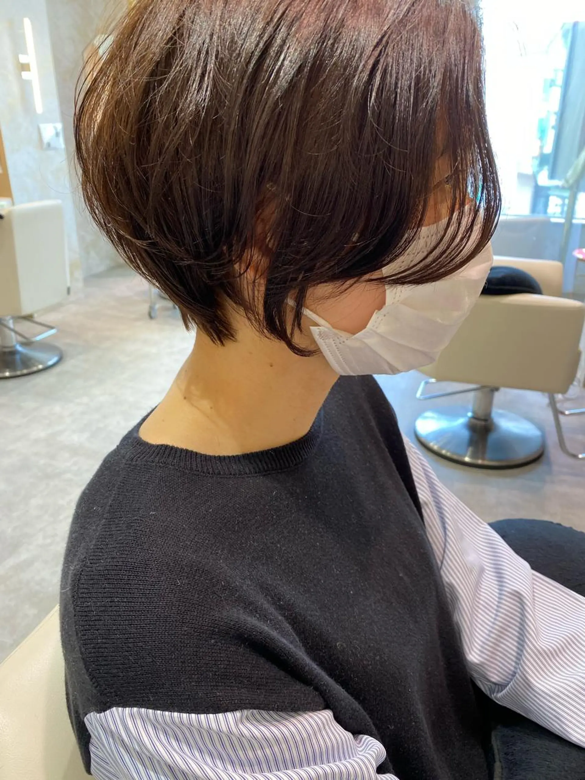 ショート カラー 店長/mao/ 前髪/顔周りカットのヘアスタイル