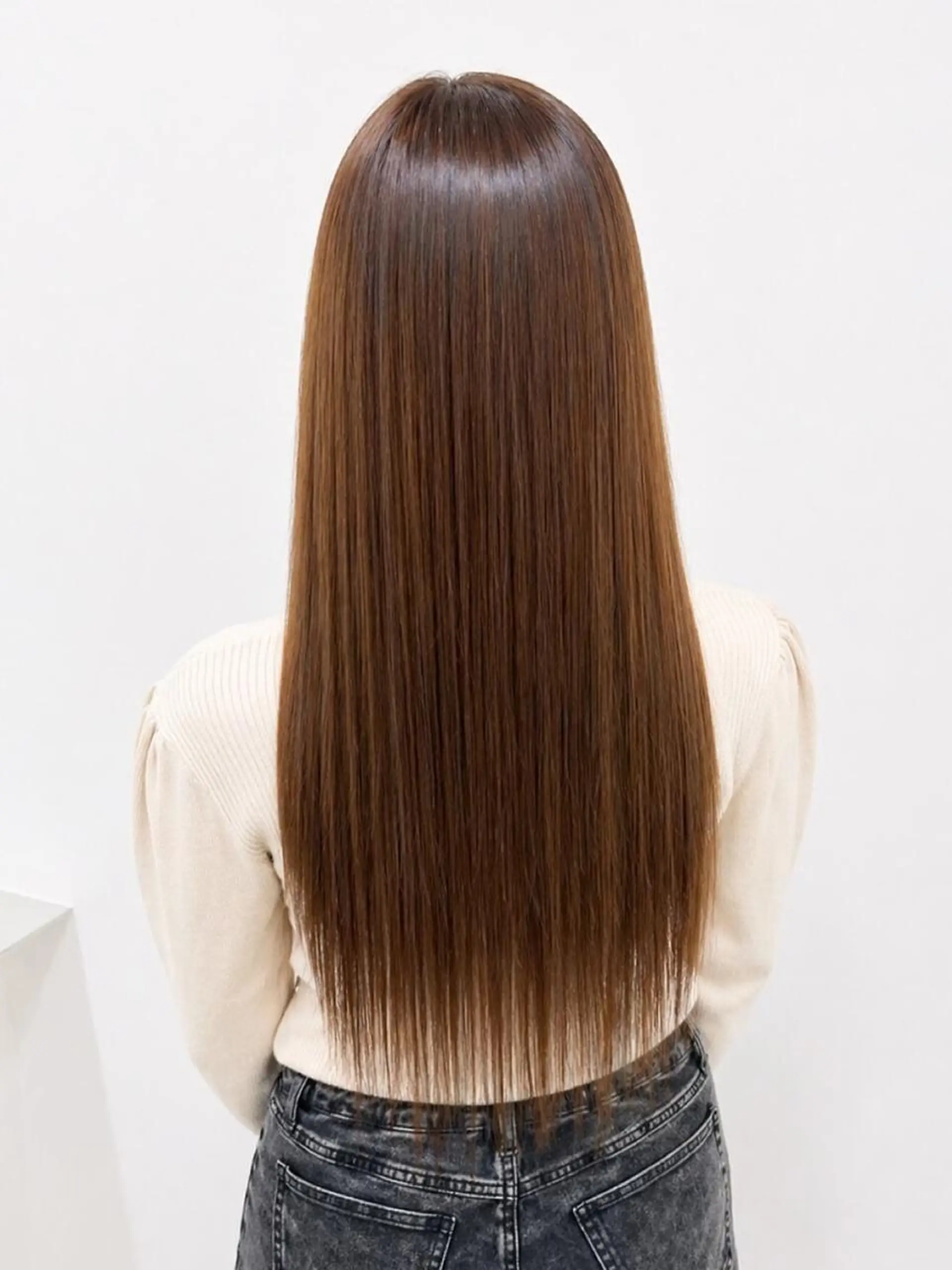 ヘアアレンジ カラー シールエクステ 黒髪 ブリーチ デザインカラー ダブルカラー LuciAエクステ カラー3000セラのヘアスタイル