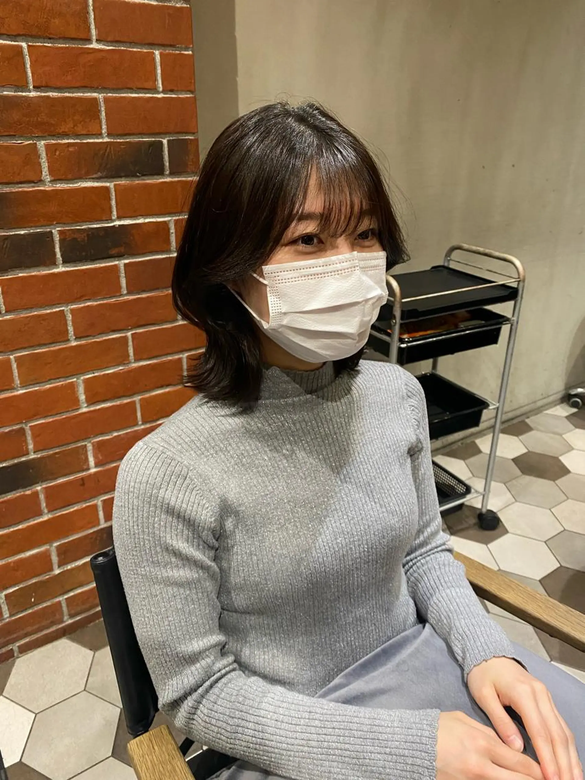 ミディアム 髪質改善韓国レイヤー SHIORI🦋のヘアスタイル