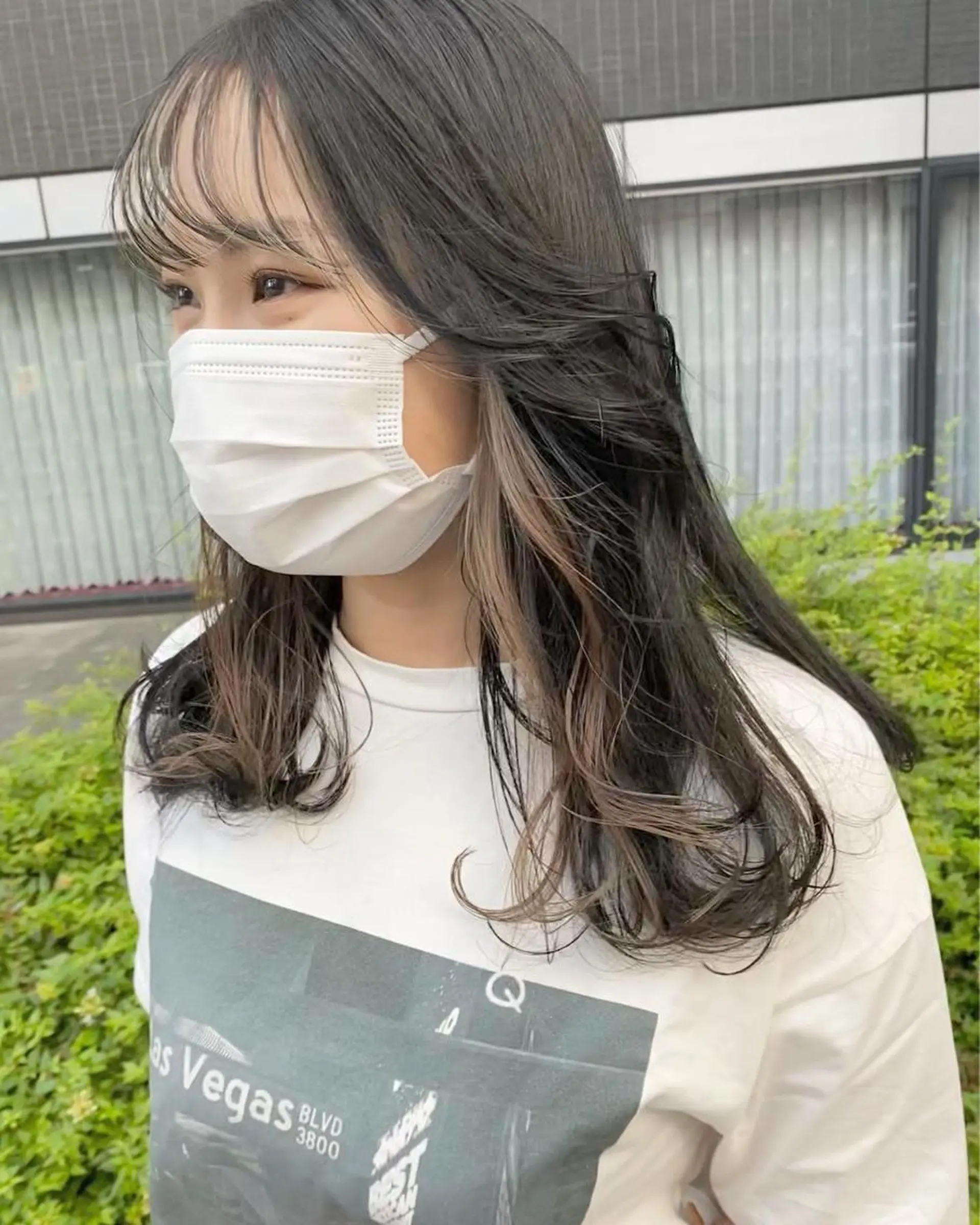 ロング デザインカラー/ボブ ブリーチカラー/ユリのヘアスタイル