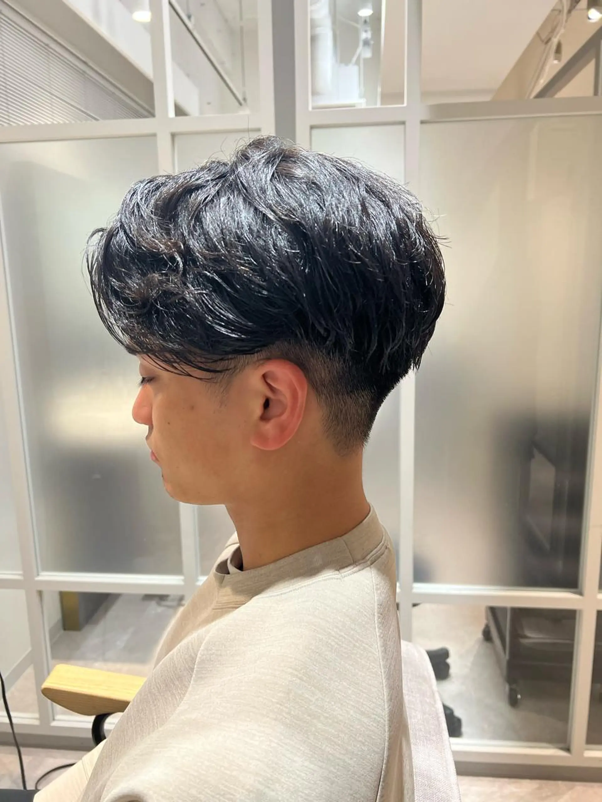 パーマ メンズ カット パーマ ⭕️メンズパーマ⭕️ 山口　裕太郎のヘアスタイル