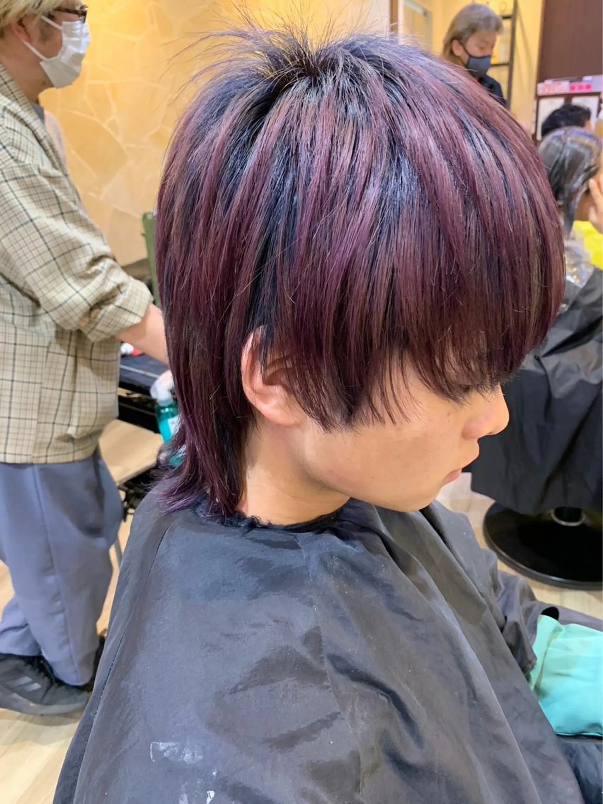 ショート カラー メンズ ヘアカラー and Art おのでらじんのヘアスタイル