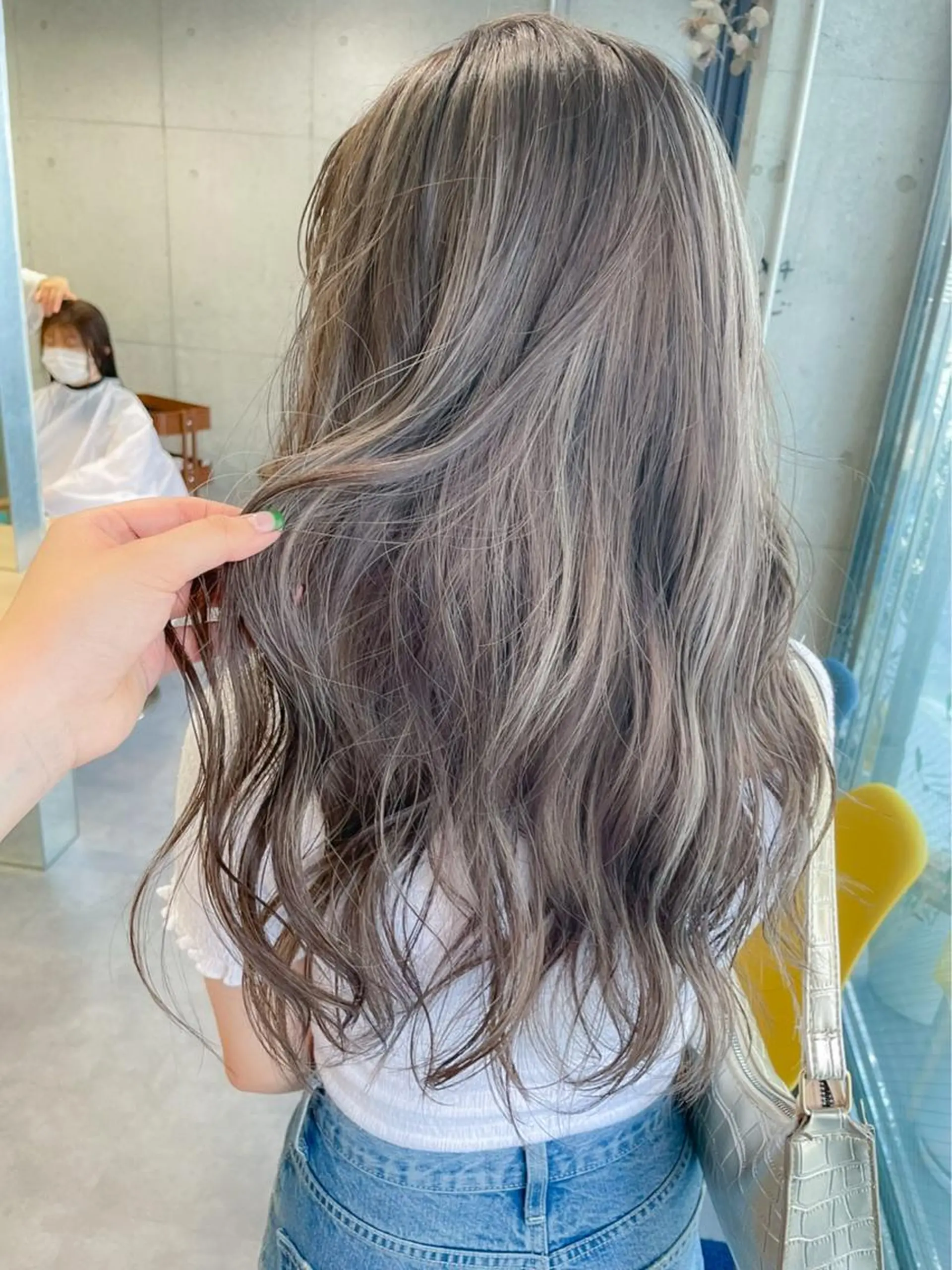 ロング カラー ヘアアレンジ ハイライトカラー ハイライト rii-🩰 トレンドメイクのヘアスタイル