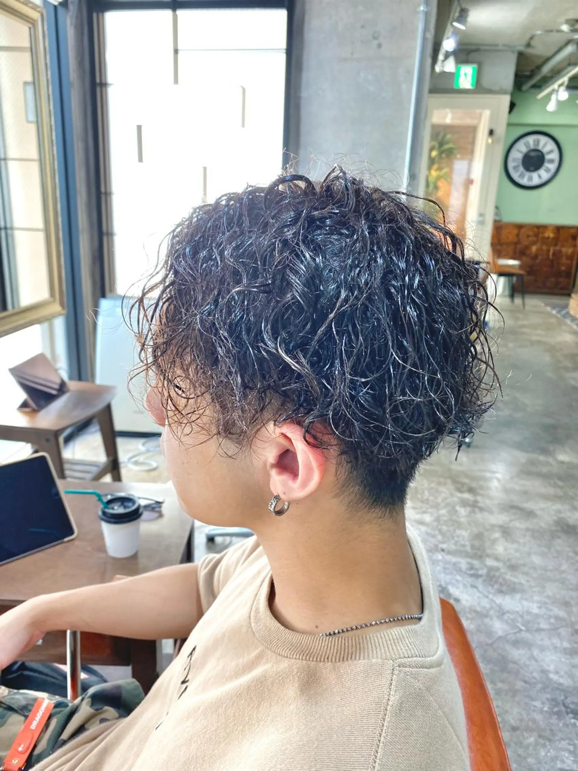 パーマ メンズ カット パーマ ヘアセット メンズブリーチカラー /パーマ ごーた立川のヘアスタイル