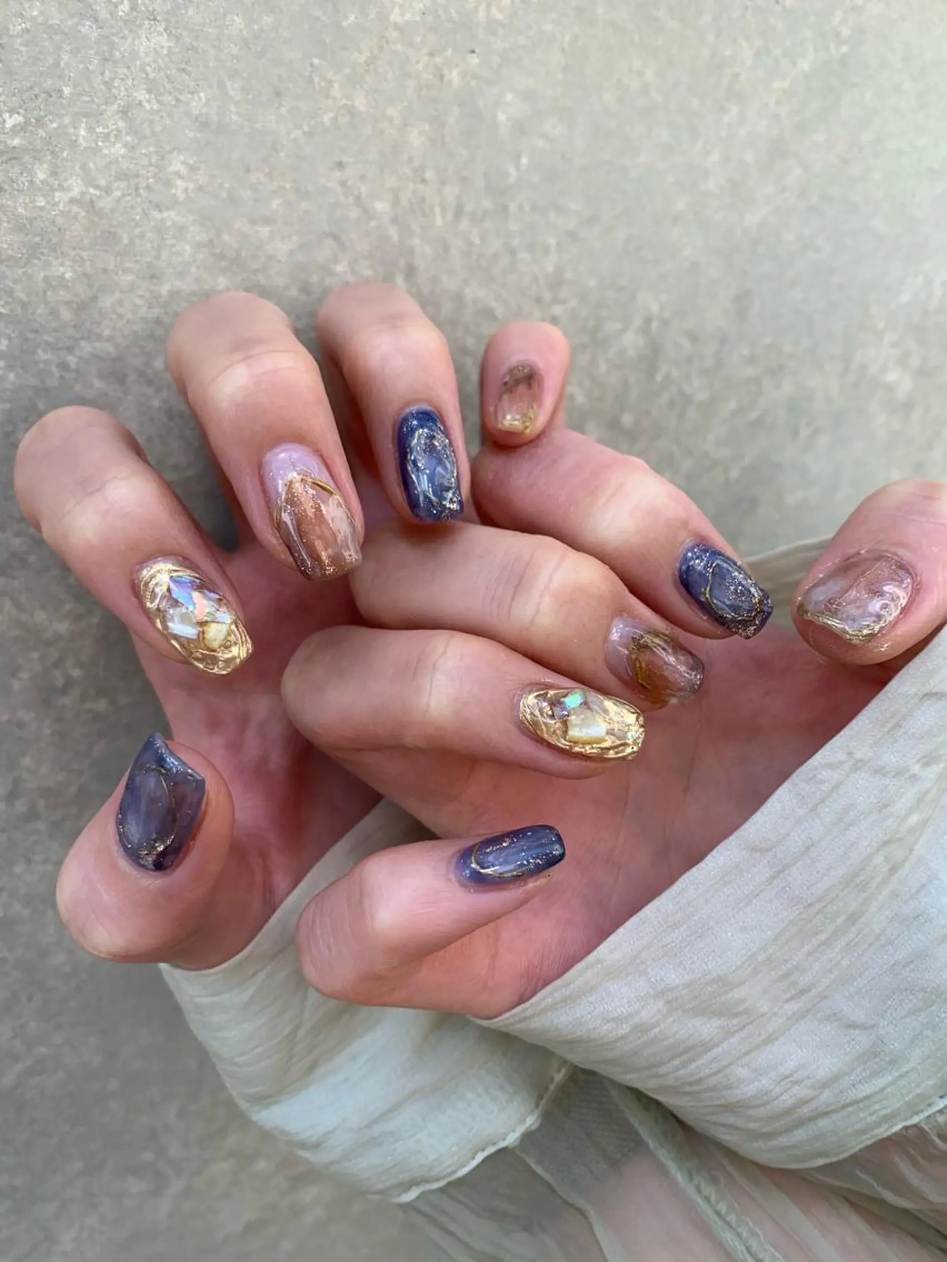 ネイル キラキラネイル 【韓国ヘア・ネイル】 HINATA🍒のネイルデザイン