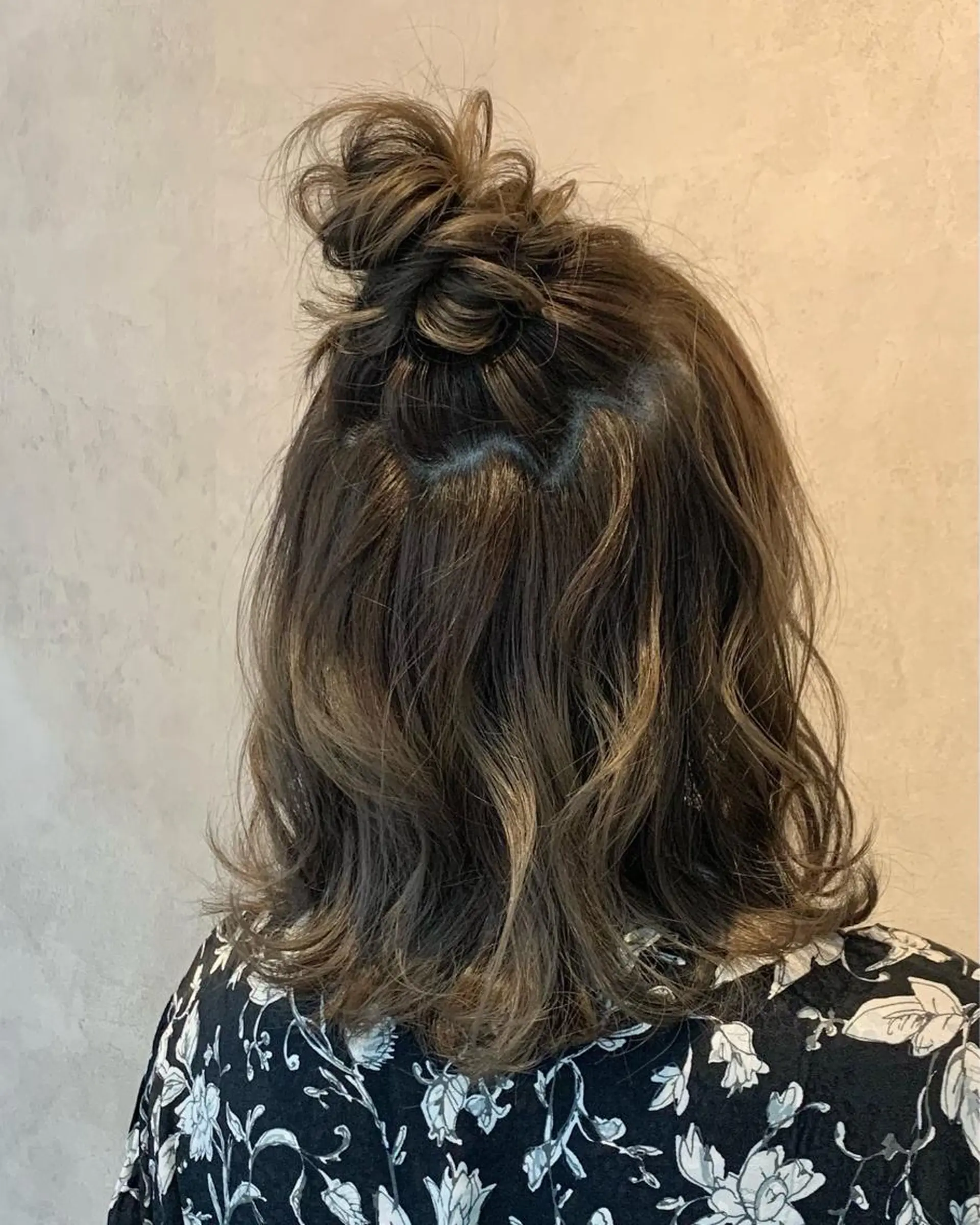 ヘアアレンジ ハーフアップ お団子ヘア B E C H I C O〔べち子〕のヘアスタイル