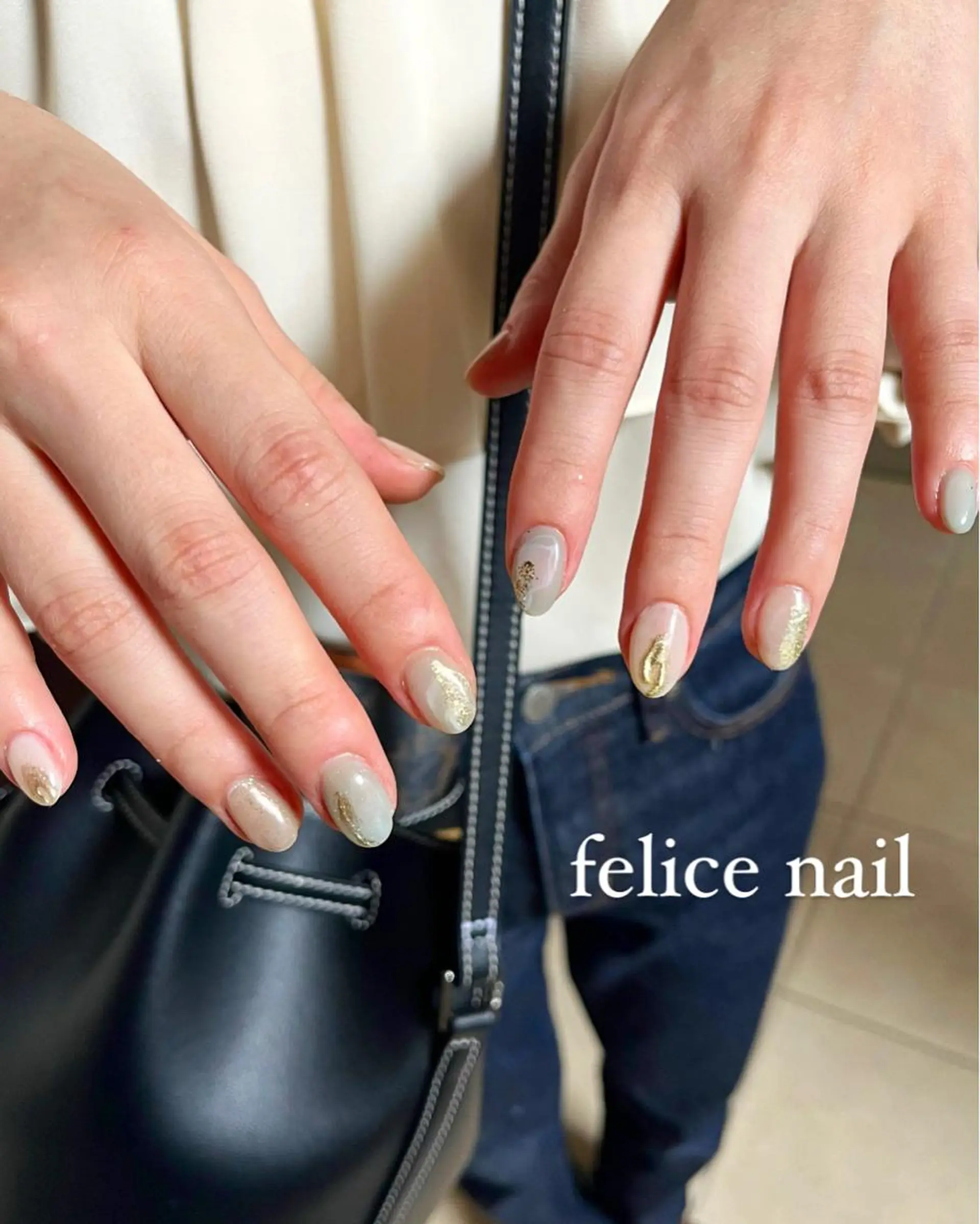 ネイル 水色 felice nailのネイルデザイン