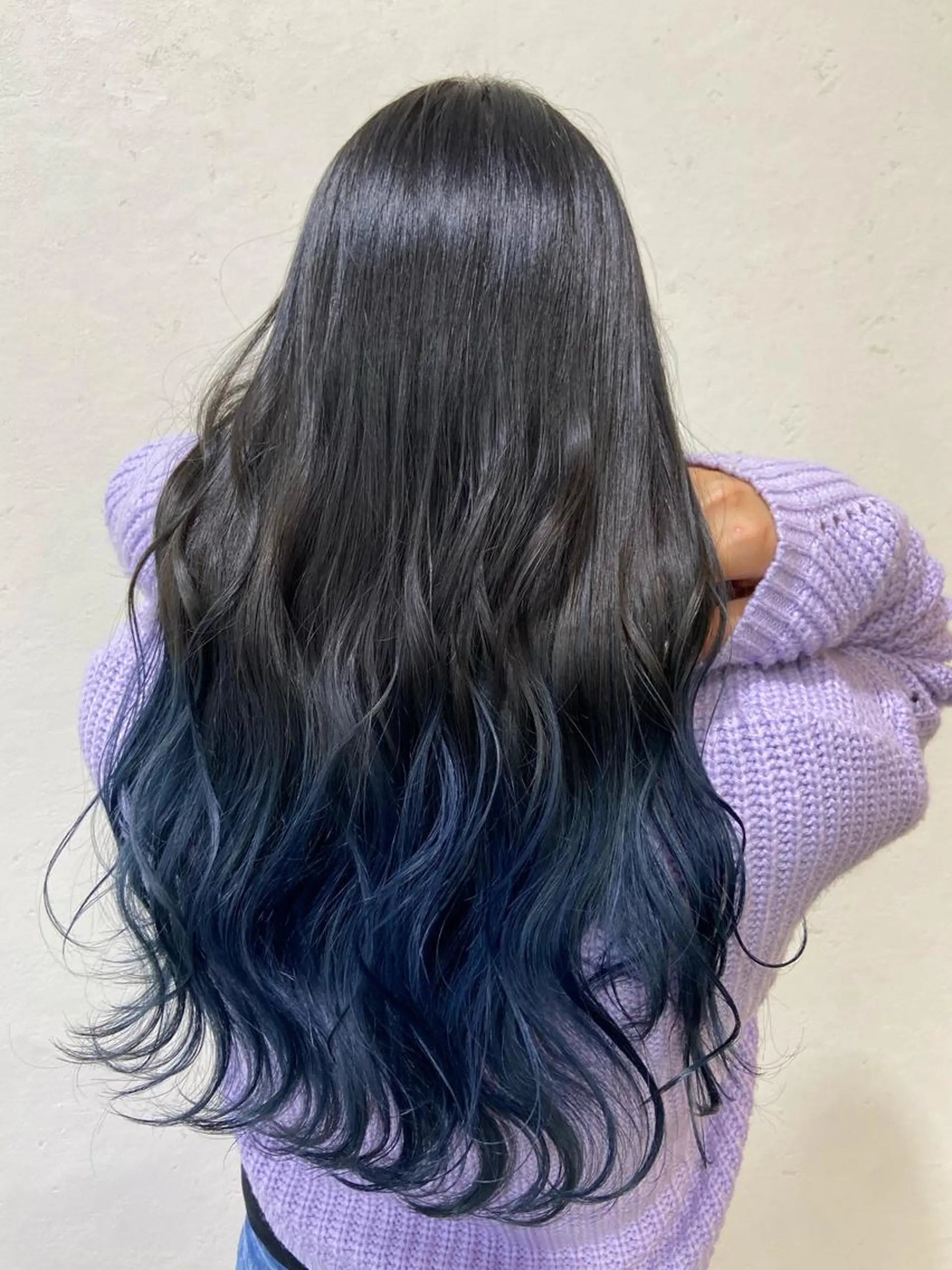カラー ブルーカラー グラデーションカラー 暗髪/艶髪/Ono .のヘアスタイル