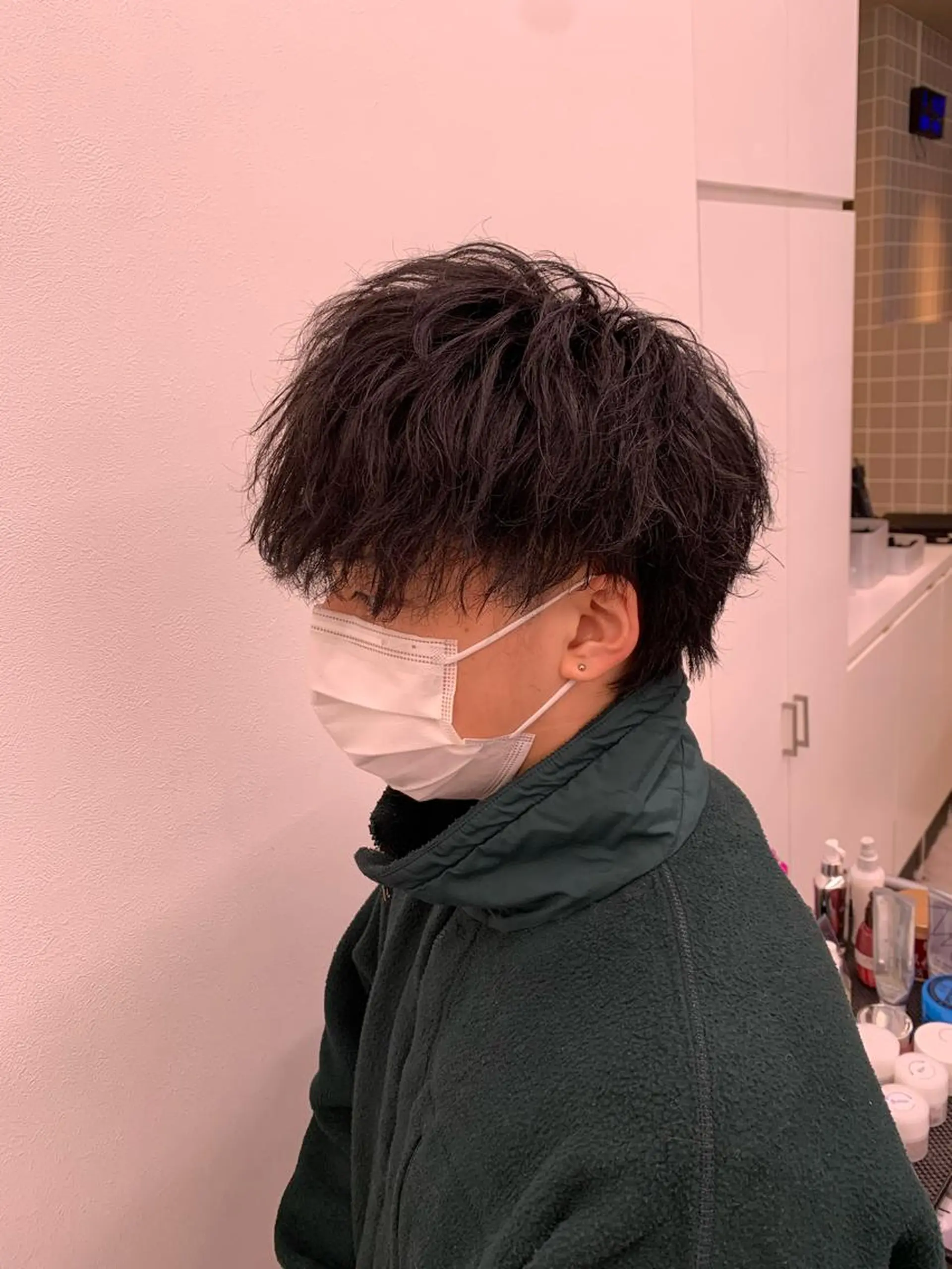 ショート カラー パーマ メンズ メンズパーマ特化 TAIGAのヘアスタイル