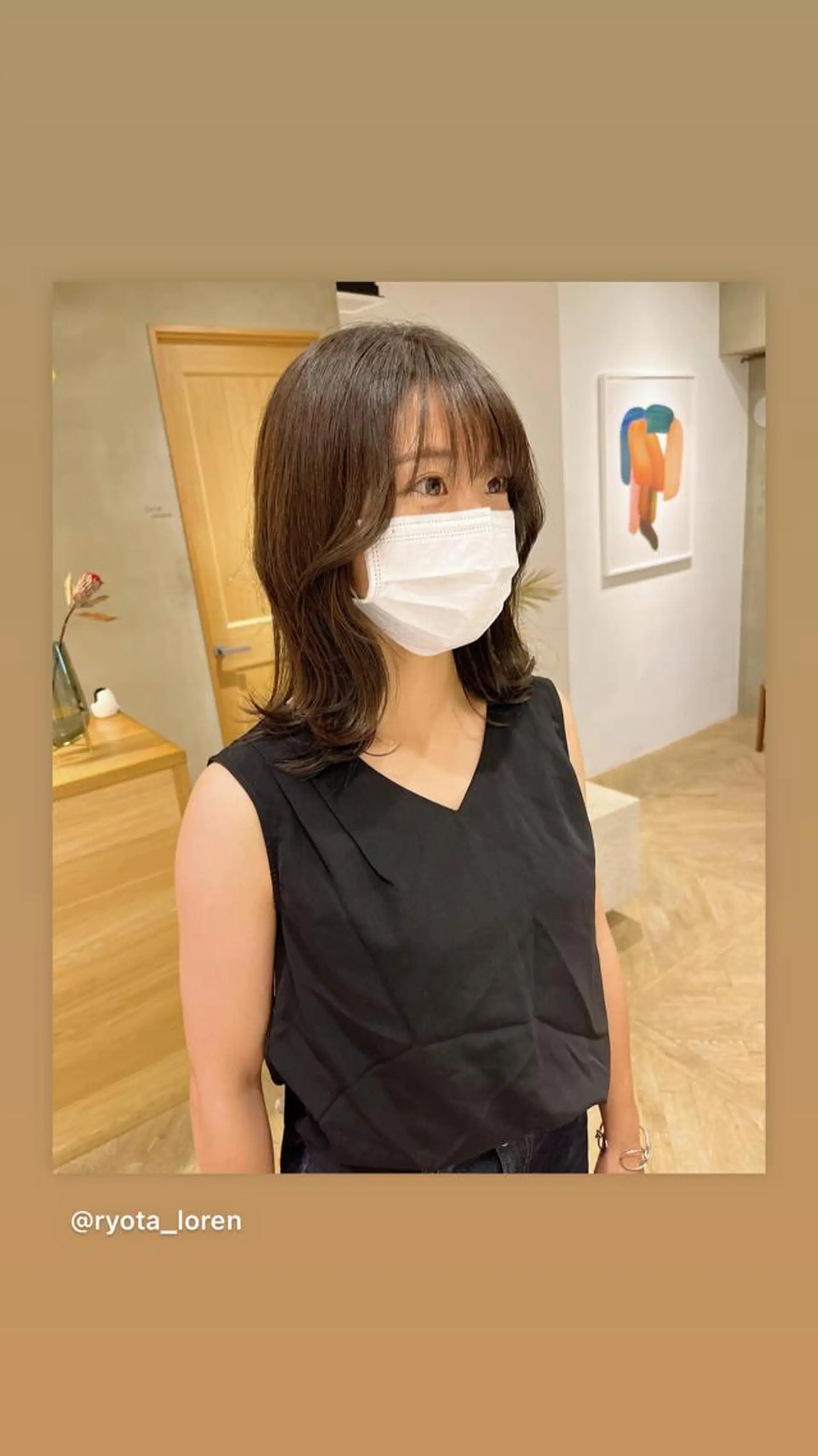 ロング カラー カット ヘアカラー トリートメント レイヤーカット ✨️奥田良太✨️のヘアスタイル