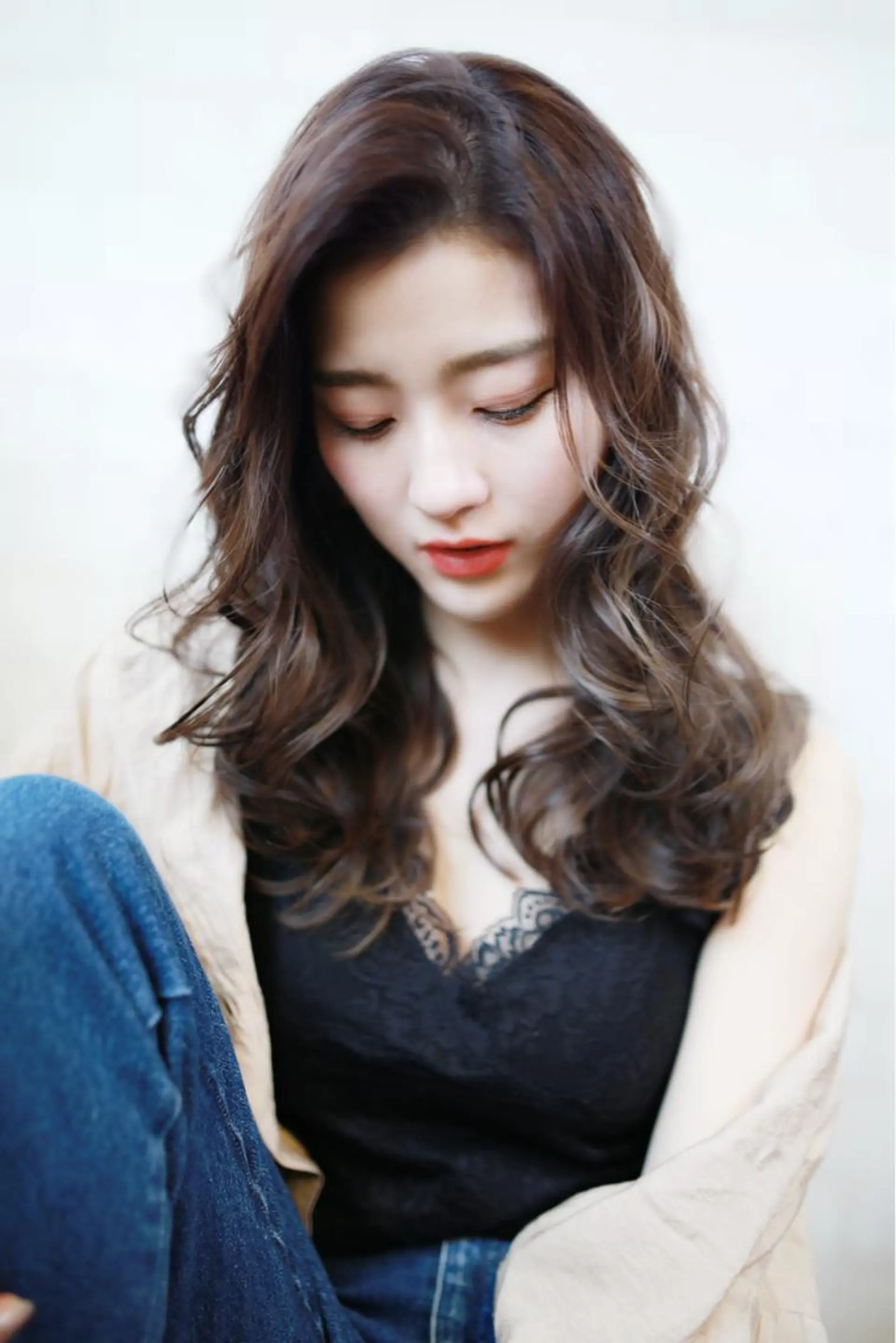 ロング カラー パーマ ヘアアレンジ メンズ キッズ ネイル マツエク・マツパ カット ヘアカラー トリートメント ヘッドスパ premier modelsのヘアスタイル