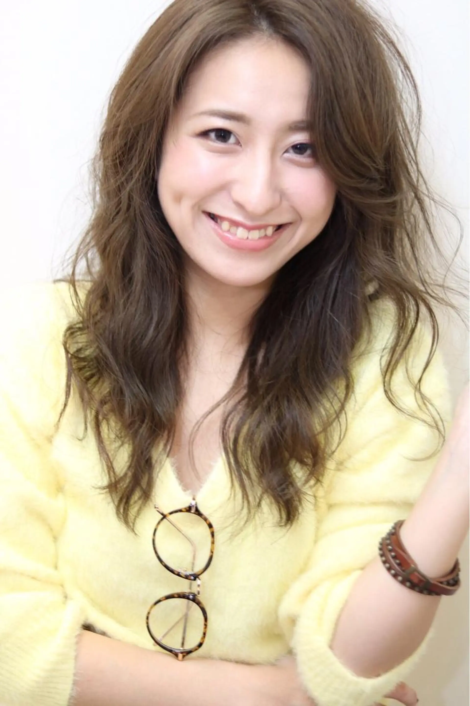 セミロング カラー パーマ 及川 翔のヘアスタイル
