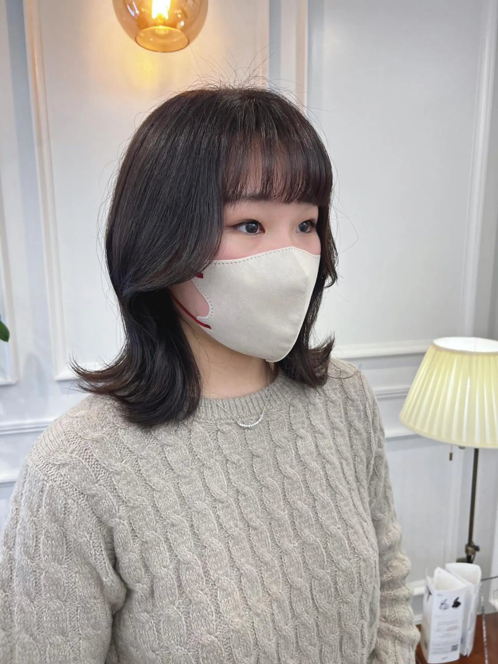 ミディアム SANA推し美容師 CHISA🍒のヘアスタイル