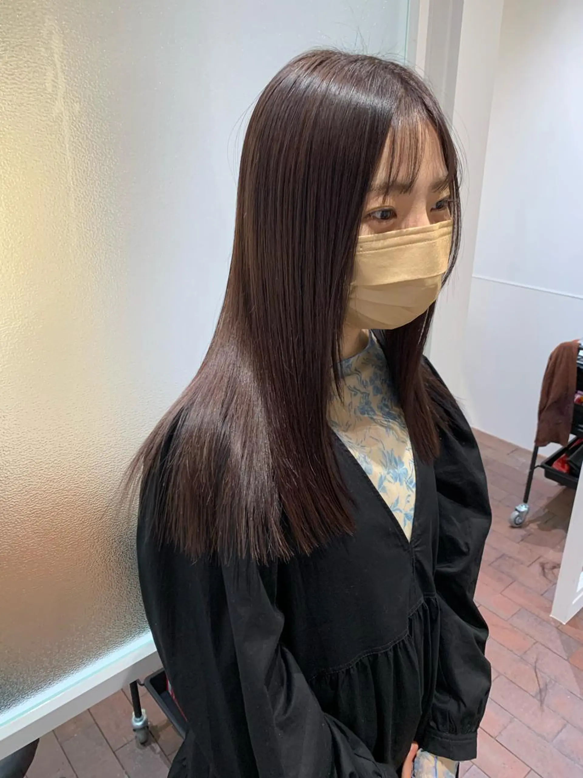 ミディアム カラー ブリーチ ブリーチなしカラー Sill所属・片岡 由依のヘアスタイル