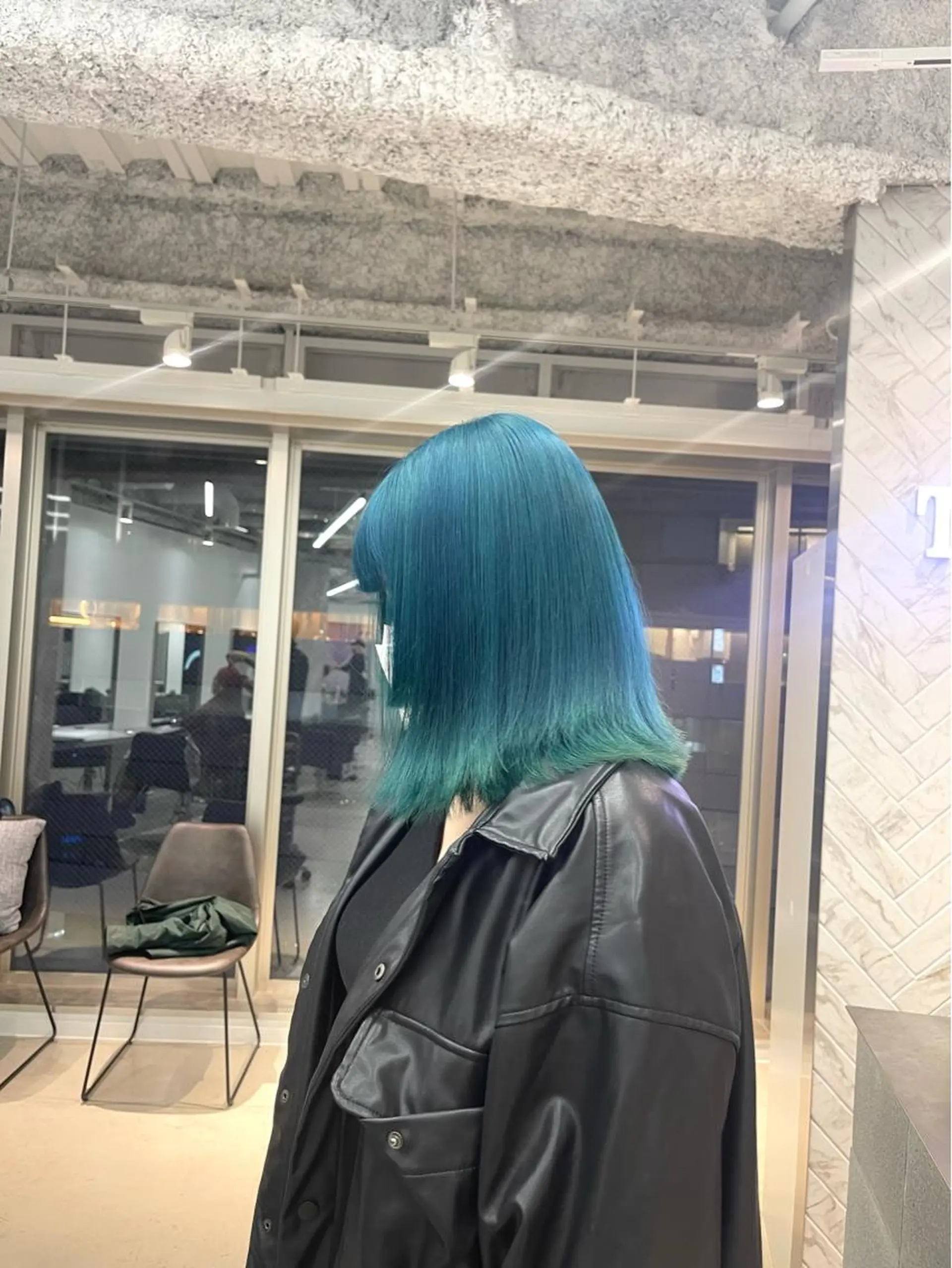 ミディアム カラー アクアカラー ブルーカラー カット ヘアカラー トリートメント himeka🪽 アレンジ/ブリーチのヘアスタイル