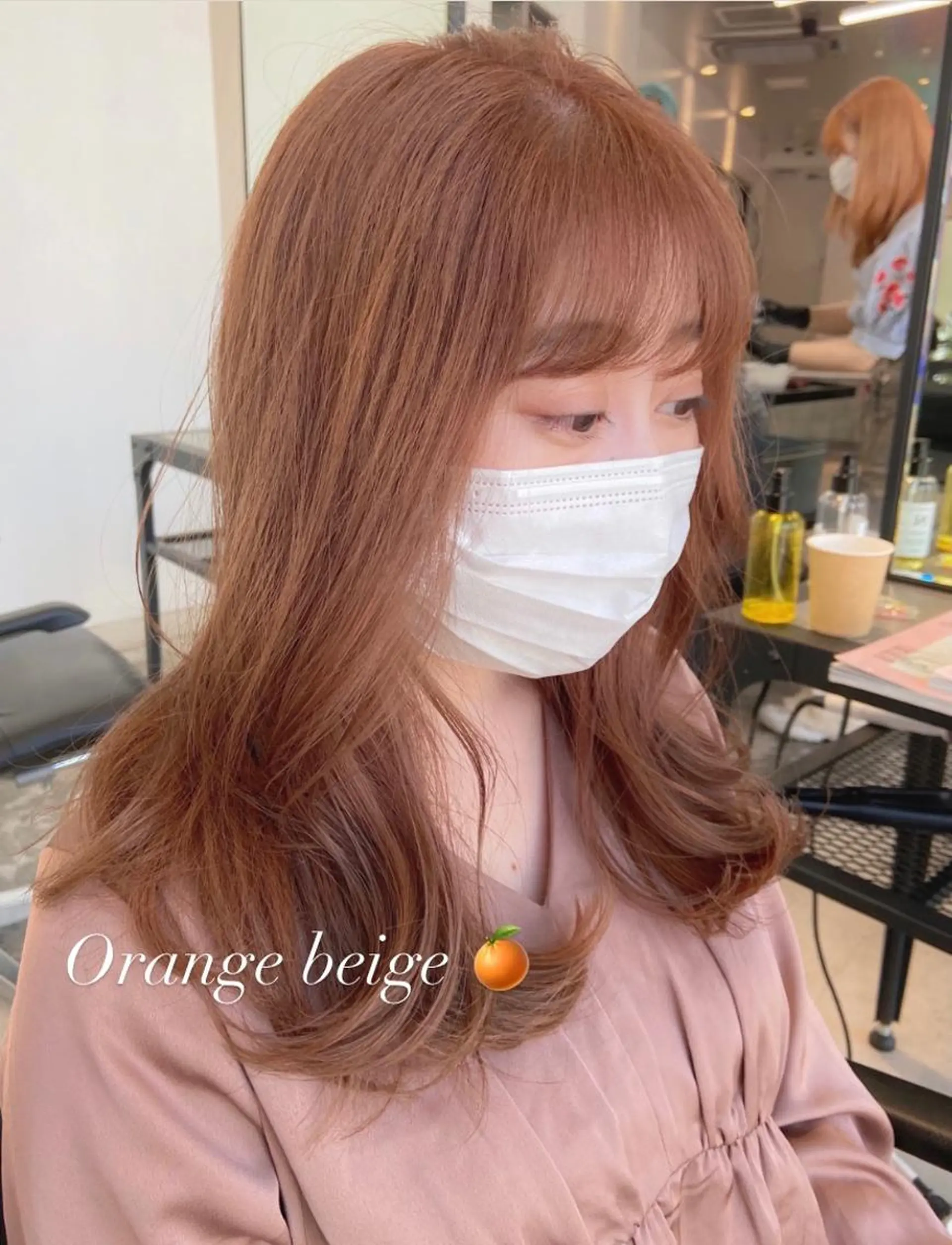 ミディアム カラー ヘアアレンジ ブリーチ 天神レイヤーカット No.1💖マユカのヘアスタイル