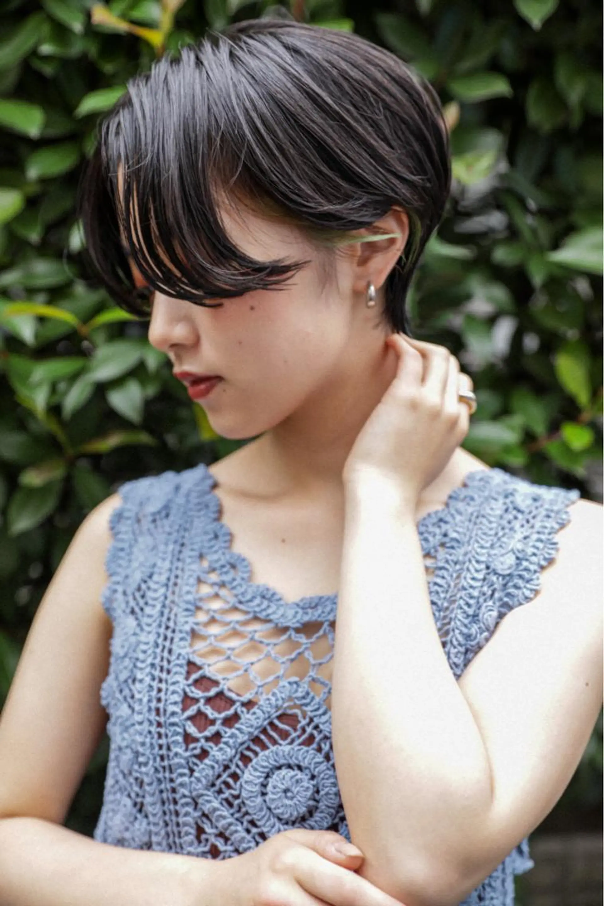 ショート カラー ハンサムショート インナーカラー ショートヘア 岡安優太 顔まわり似合せが得意のヘアスタイル