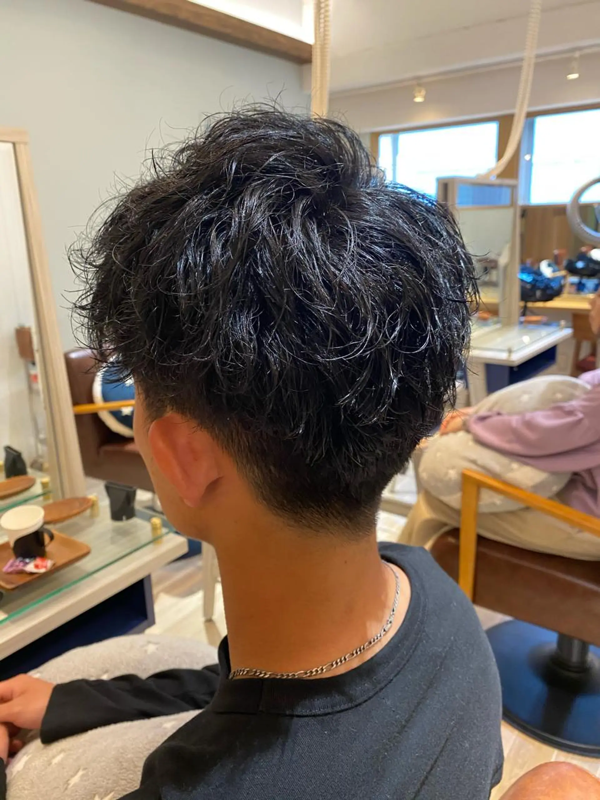 メンズ 透明感カラー・ 髪質改善🩵イケダのヘアスタイル