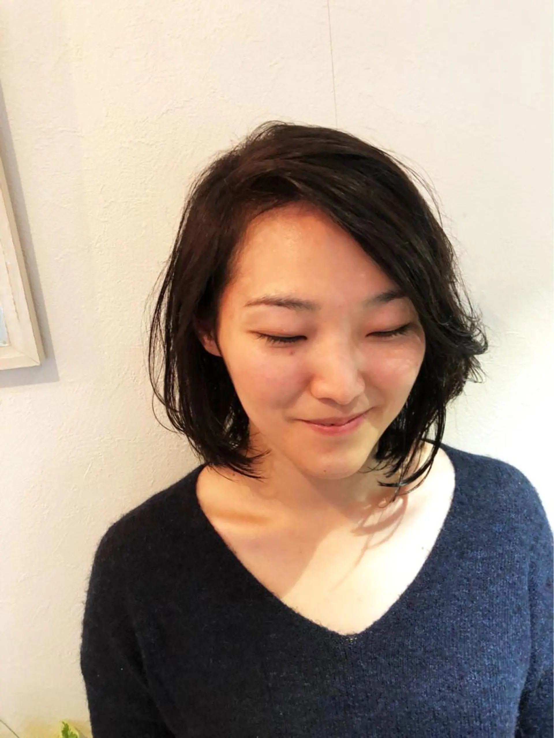 ミディアム カット 色タイプ診断 ❤️Umi❤️のヘアスタイル