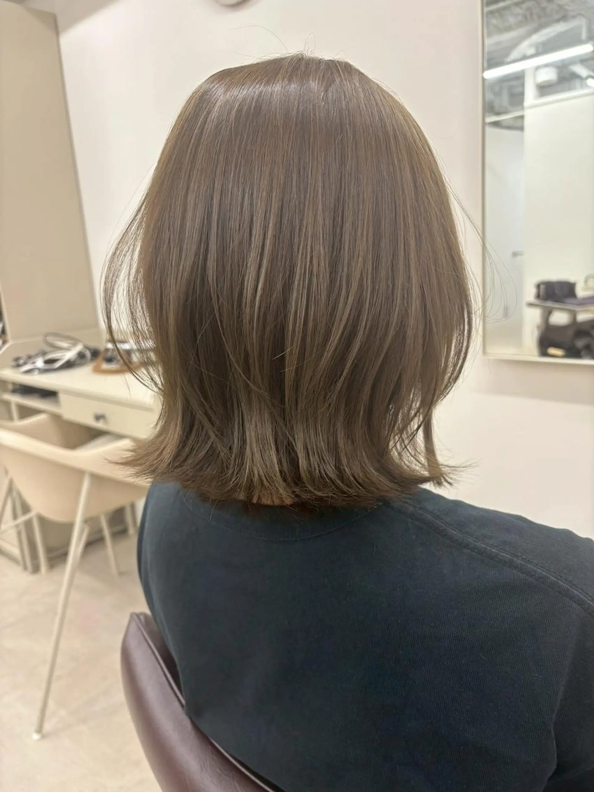 ミディアム ボブ 髪質改善 外ハネヘア カット ヘアカラー トリートメント ⭐️N° blao 名古屋栄【髪質改善】のヘアスタイル