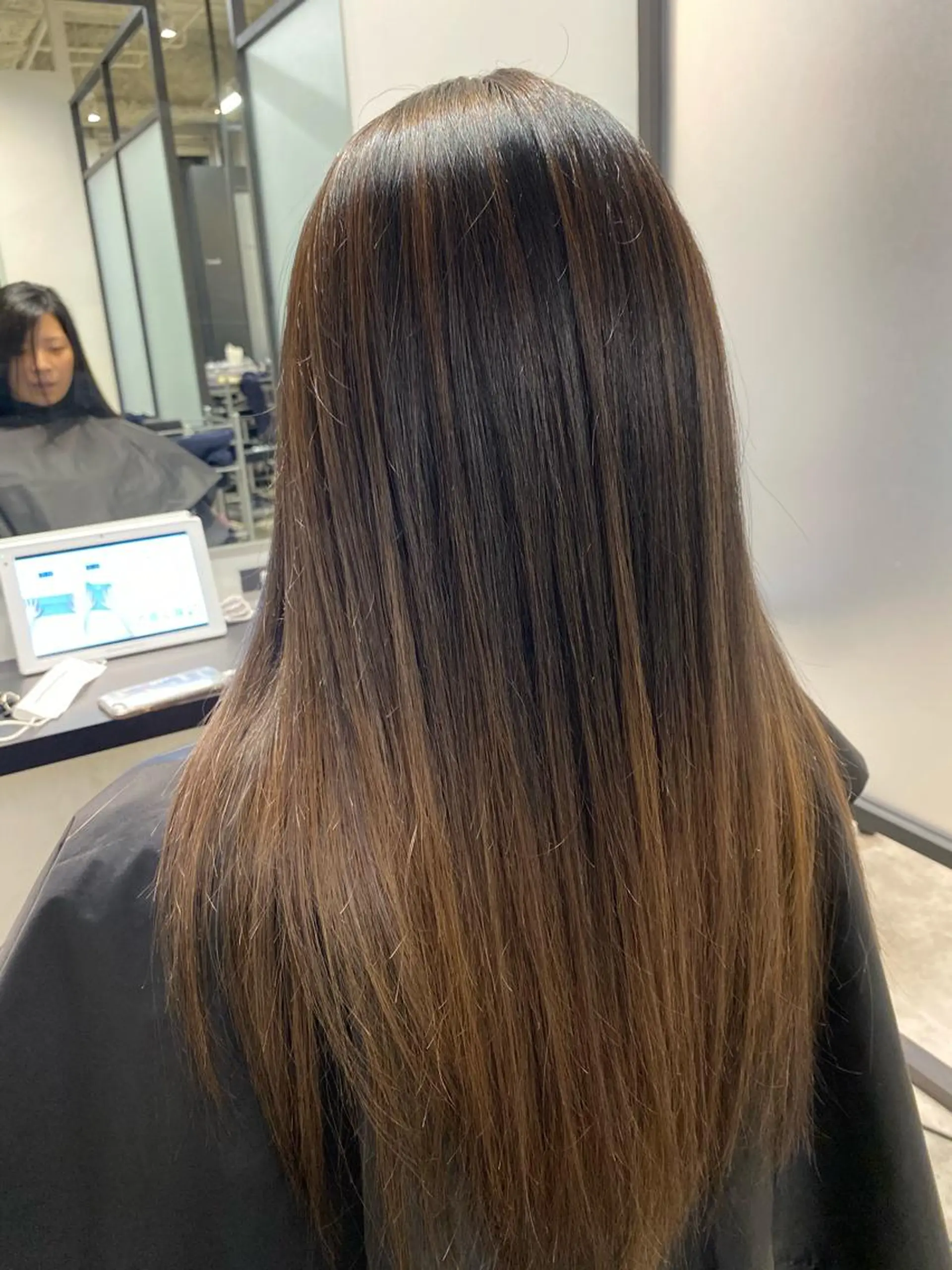 ロング カラー ヘアアレンジ 【艶髪×韓国風】 毛流れ職人 RYOのヘアスタイル