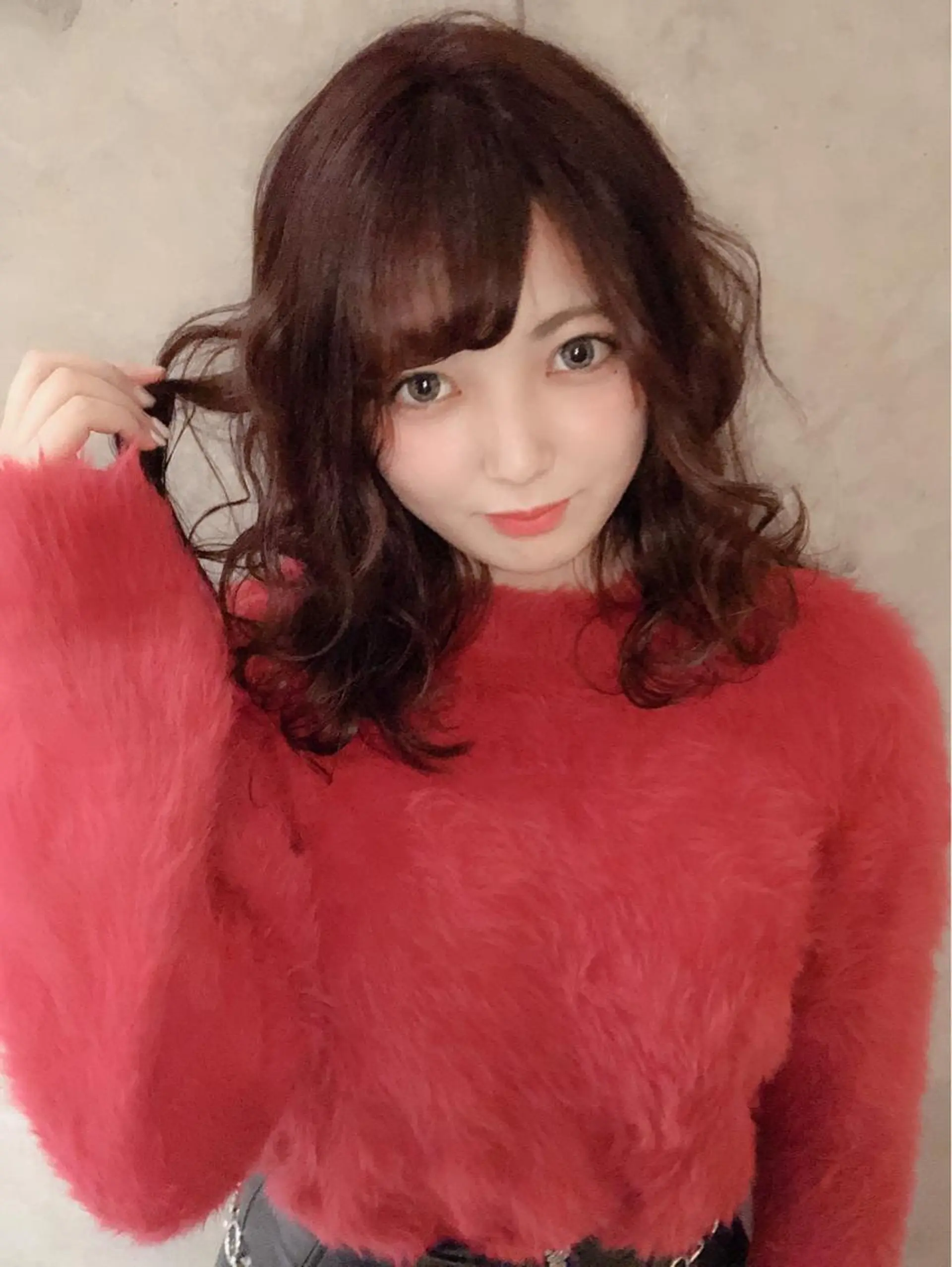 セミロング カラー ヘアアレンジ 藤原 ちひろのヘアスタイル