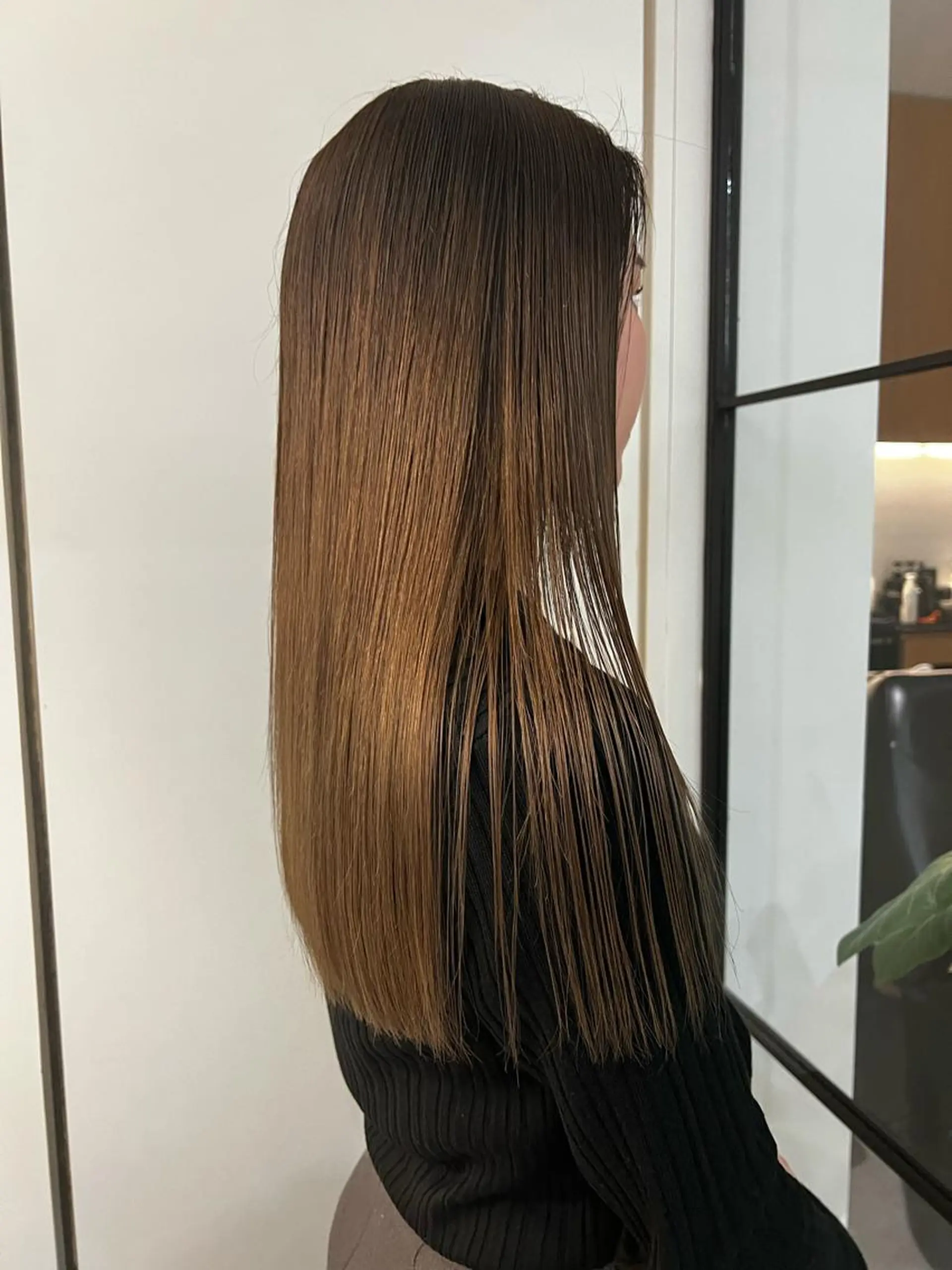 ロング カラー ケアカラー トリートメント トリートメント kuwabara yuunaのヘアスタイル