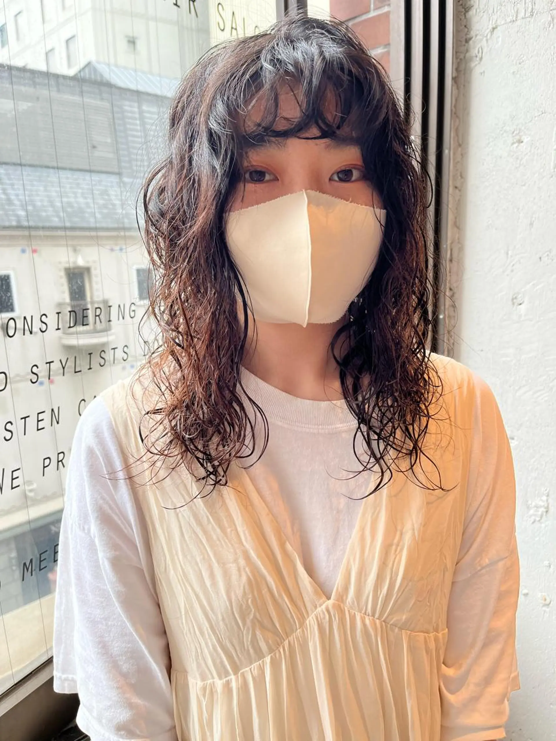 セミロング カット パーマ 🎈馬場佑馬/ スパイラルパーマ🎈のヘアスタイル