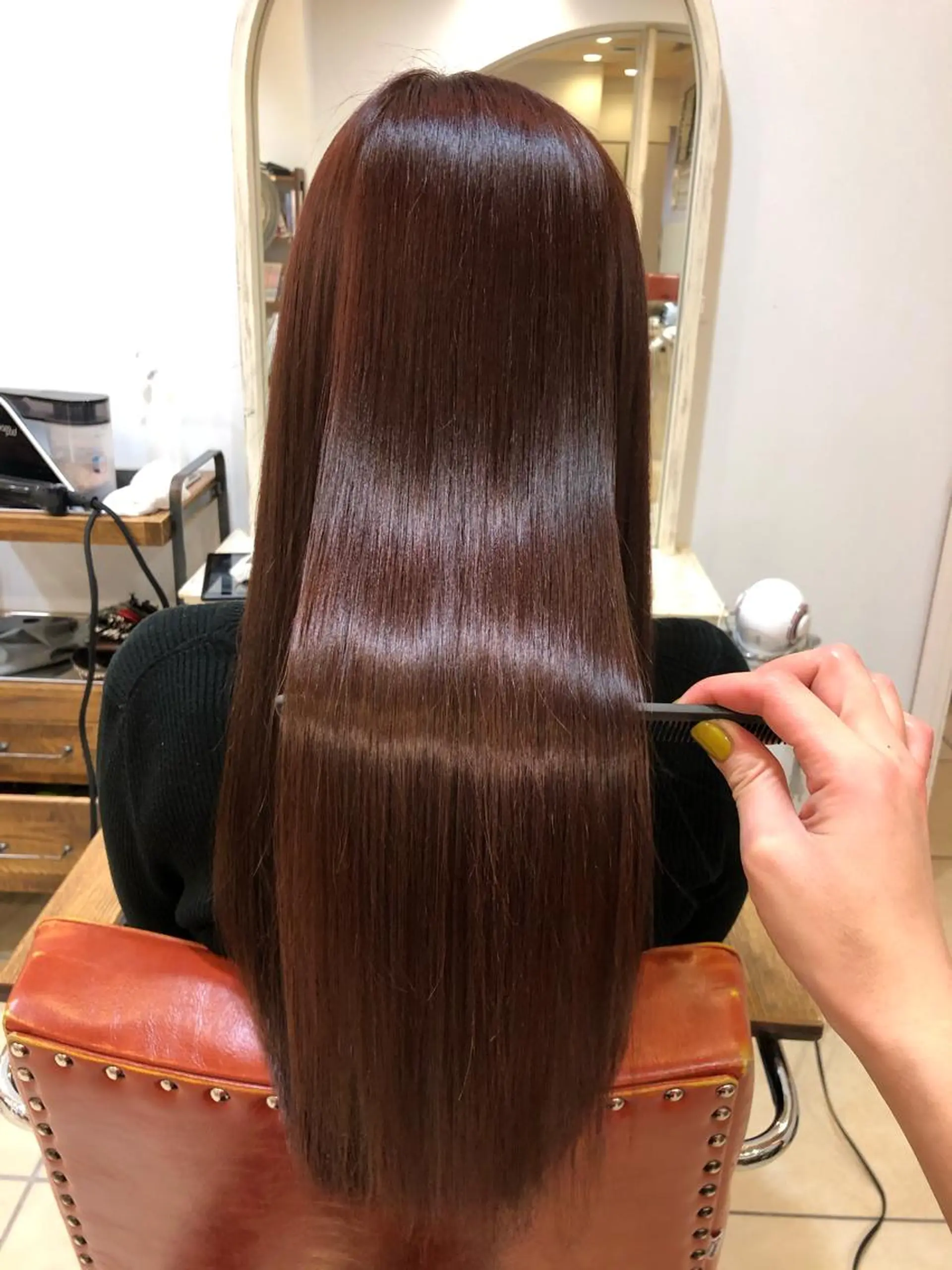 ロング カラー 髪質改善 ロング トリートメント ＼脱・うねり& 広がり／gite菊のヘアスタイル