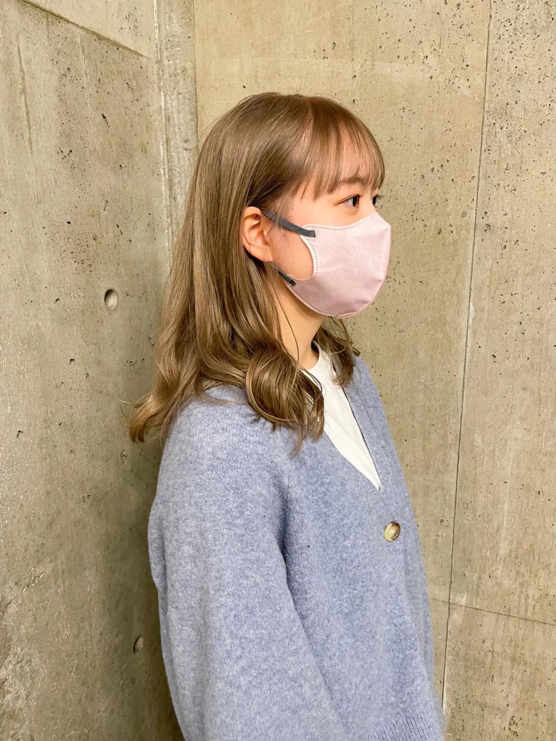 セミロング カラー amy.所属・パーマ/レイヤー 岩山丈一郎のヘアスタイル