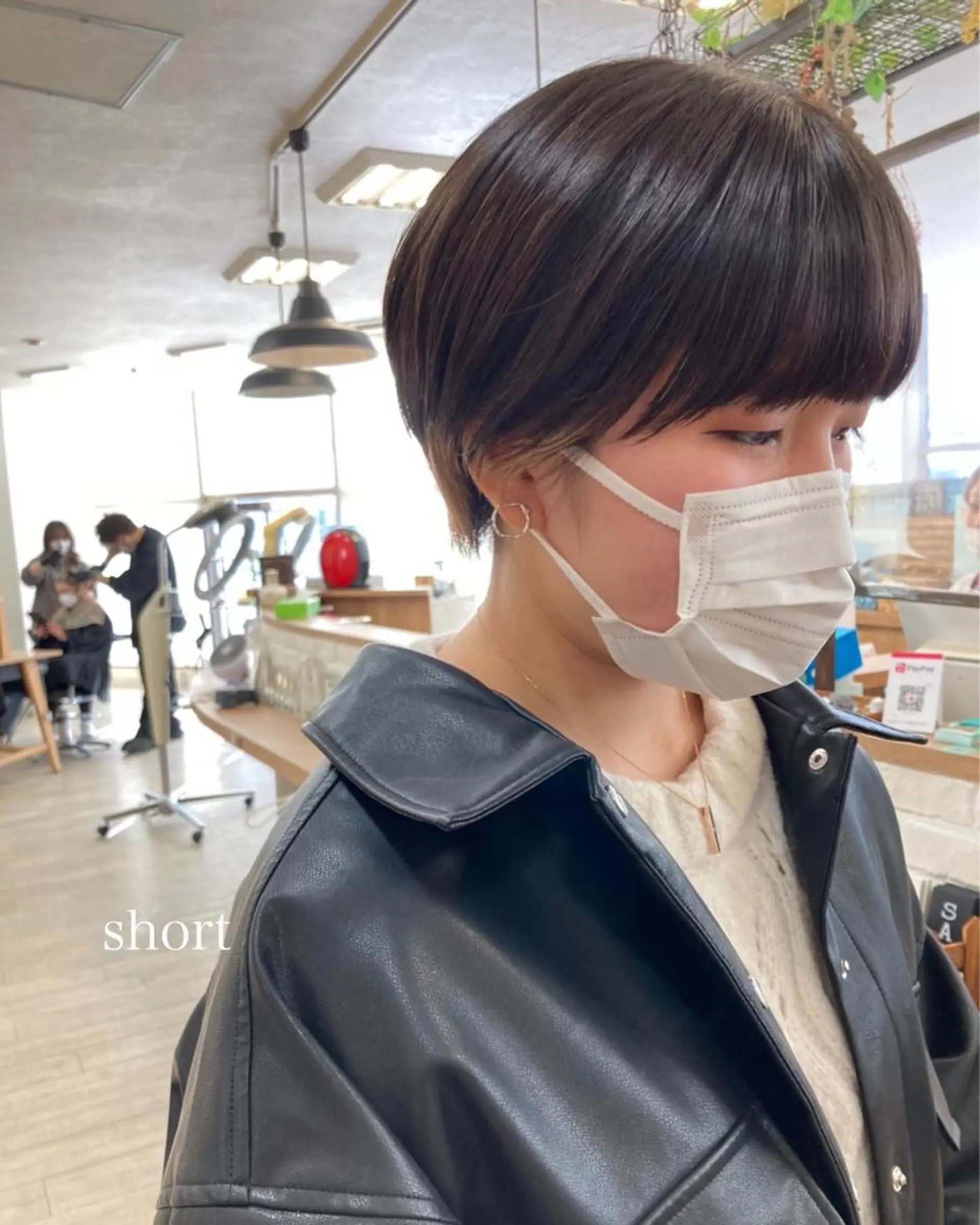 ショート 切りっぱなしボブ ショートボブ ハンサムショート ボブ ショートヘア カット トリートメント 初めてのショート お任せください✂️のヘアスタイル