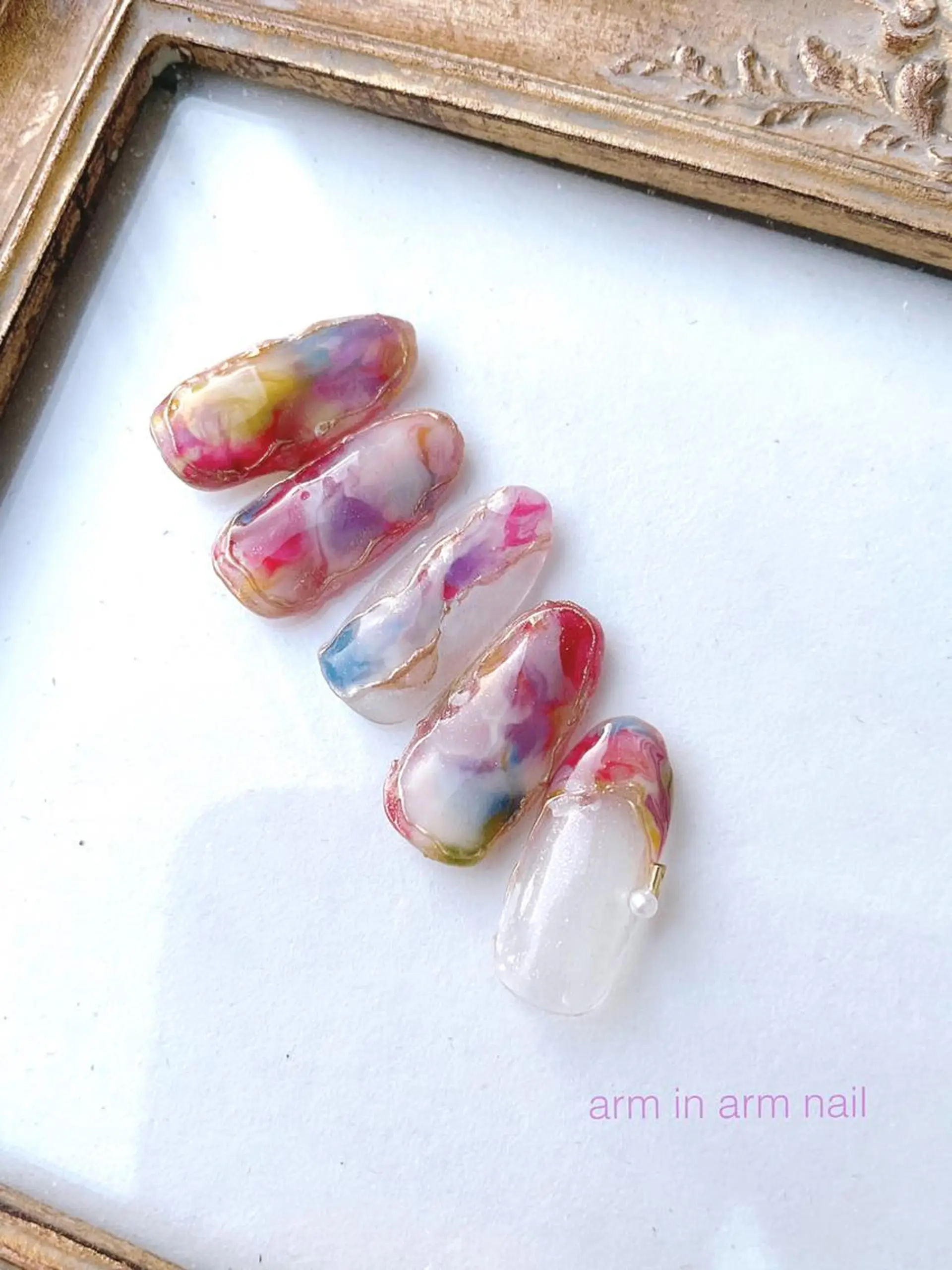 ネイル arm in arm ︎✿Yamamotoのマツエク・マツパデザイン