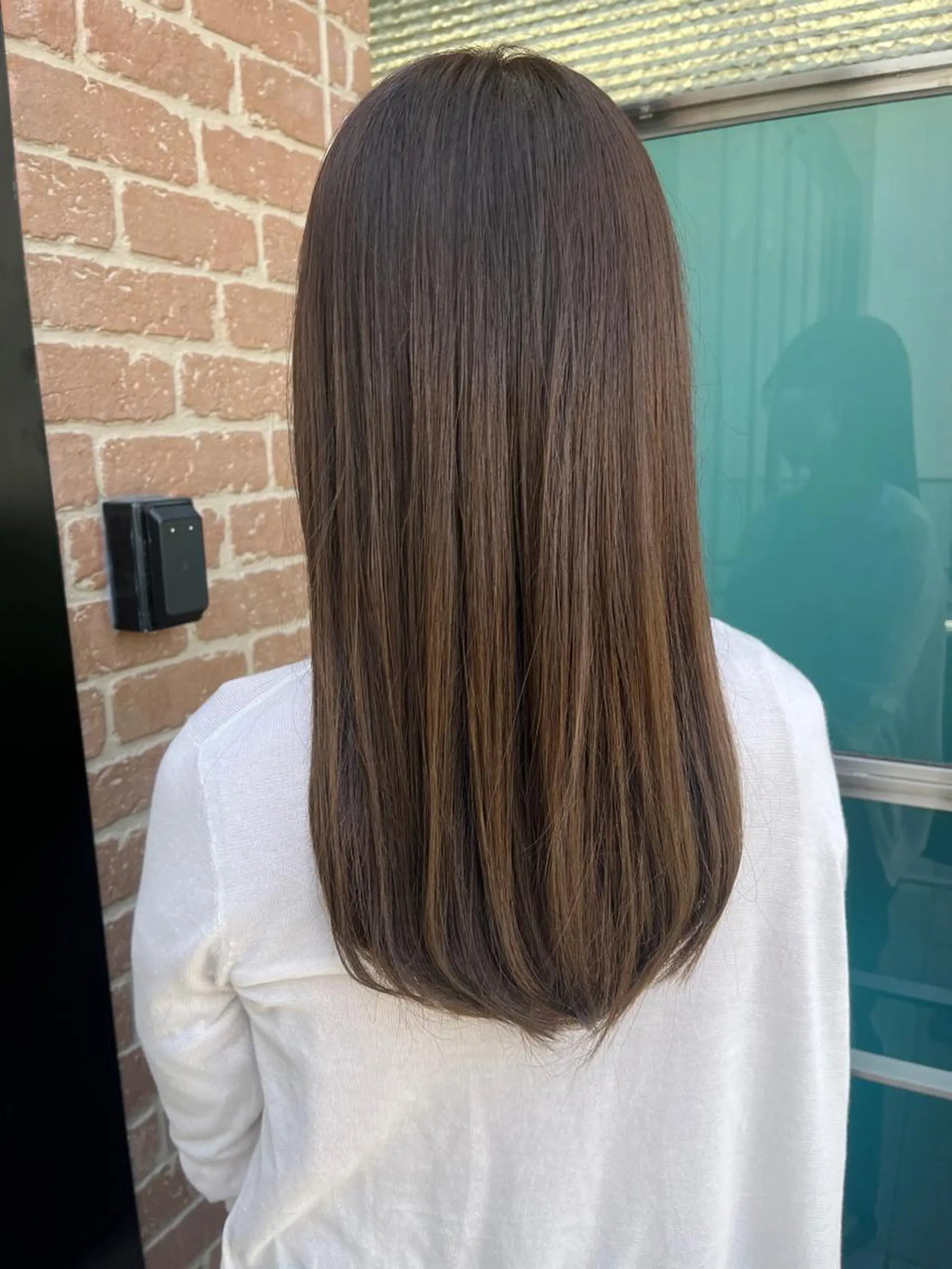 ロング カラー パーマ ヘアアレンジ メンズ キッズ ネイル マツエク・マツパ アイブロウ メンズハイライト メンズパーマ ブラウンカラー ケアカラー 透明感カラー カット 久木原 ゆりのヘアスタイル