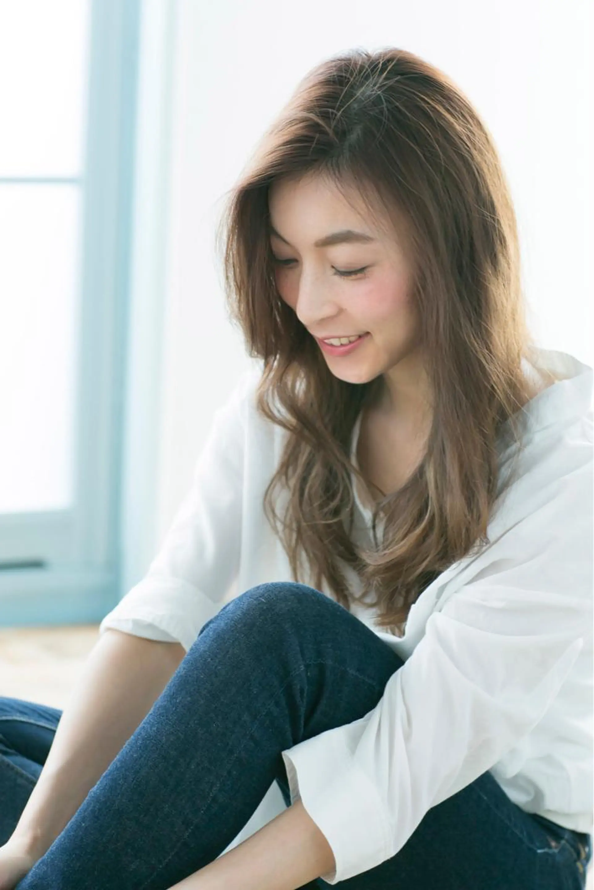 ロング ロング 所渉/韓国レイヤー /ウルフカットのヘアスタイル