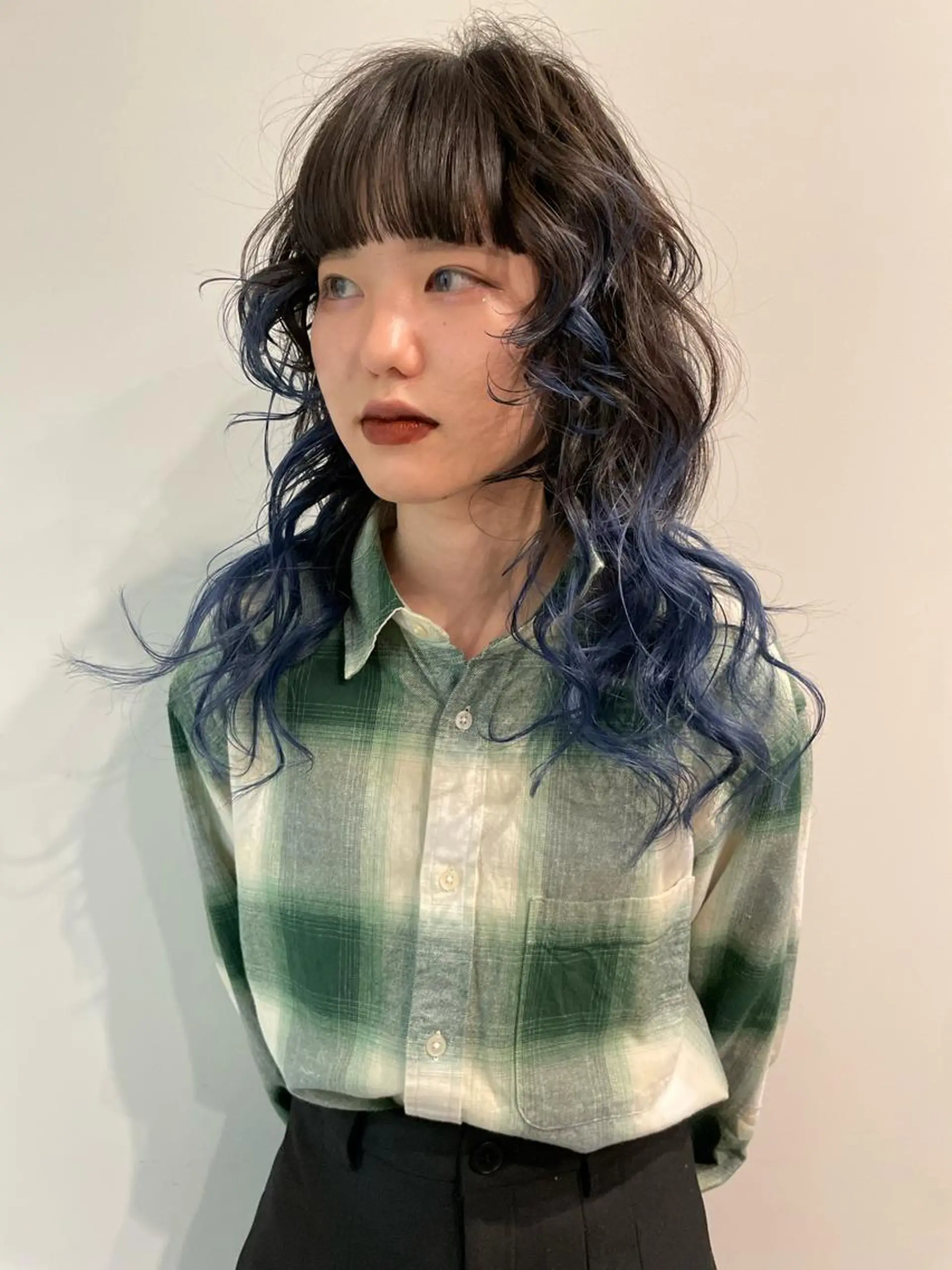 ミディアム カラー カット ヘアカラー トリートメント ブリーチ😼 ボブ✍️レイヤーのヘアスタイル