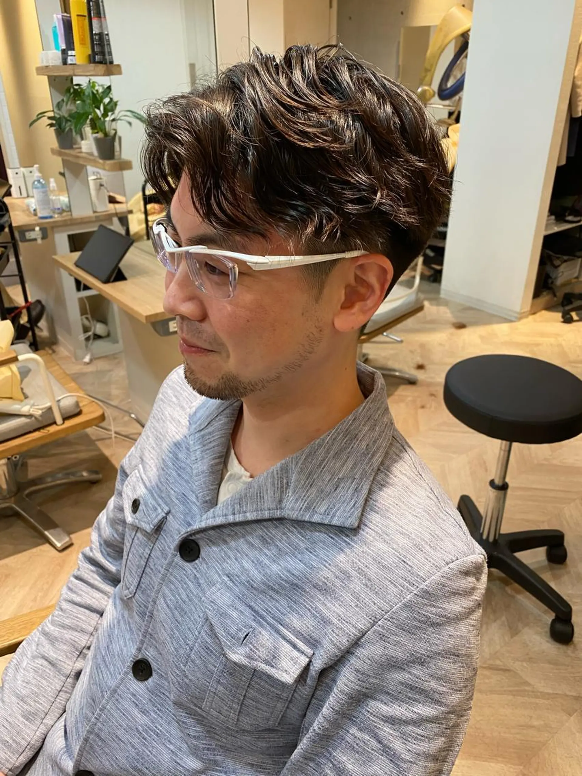 メンズ メンズパーマ カット パーマ 西山 恵太郎のヘアスタイル