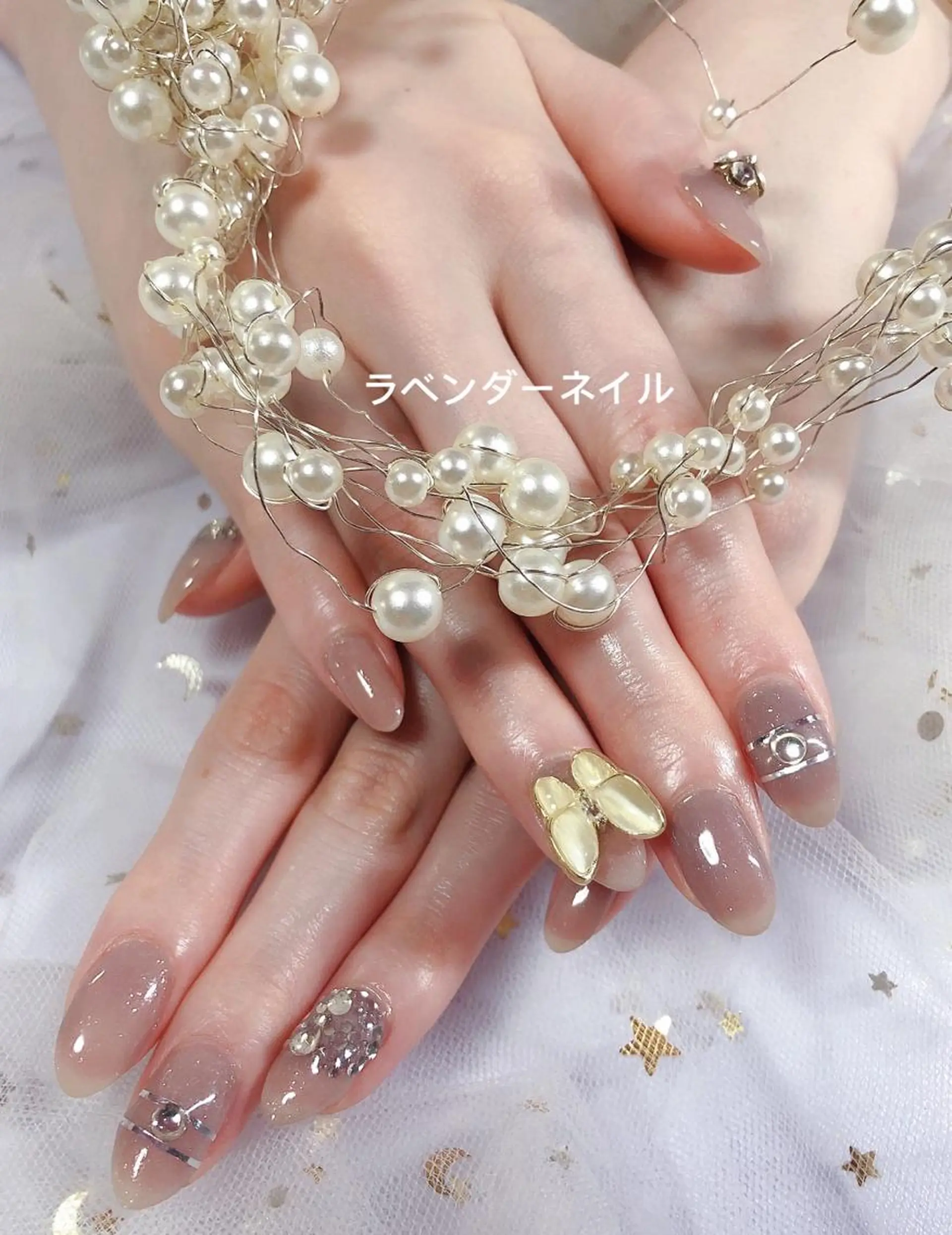 ネイル ラベンダー💖日暮里 ルル💖ネイルのネイルデザイン