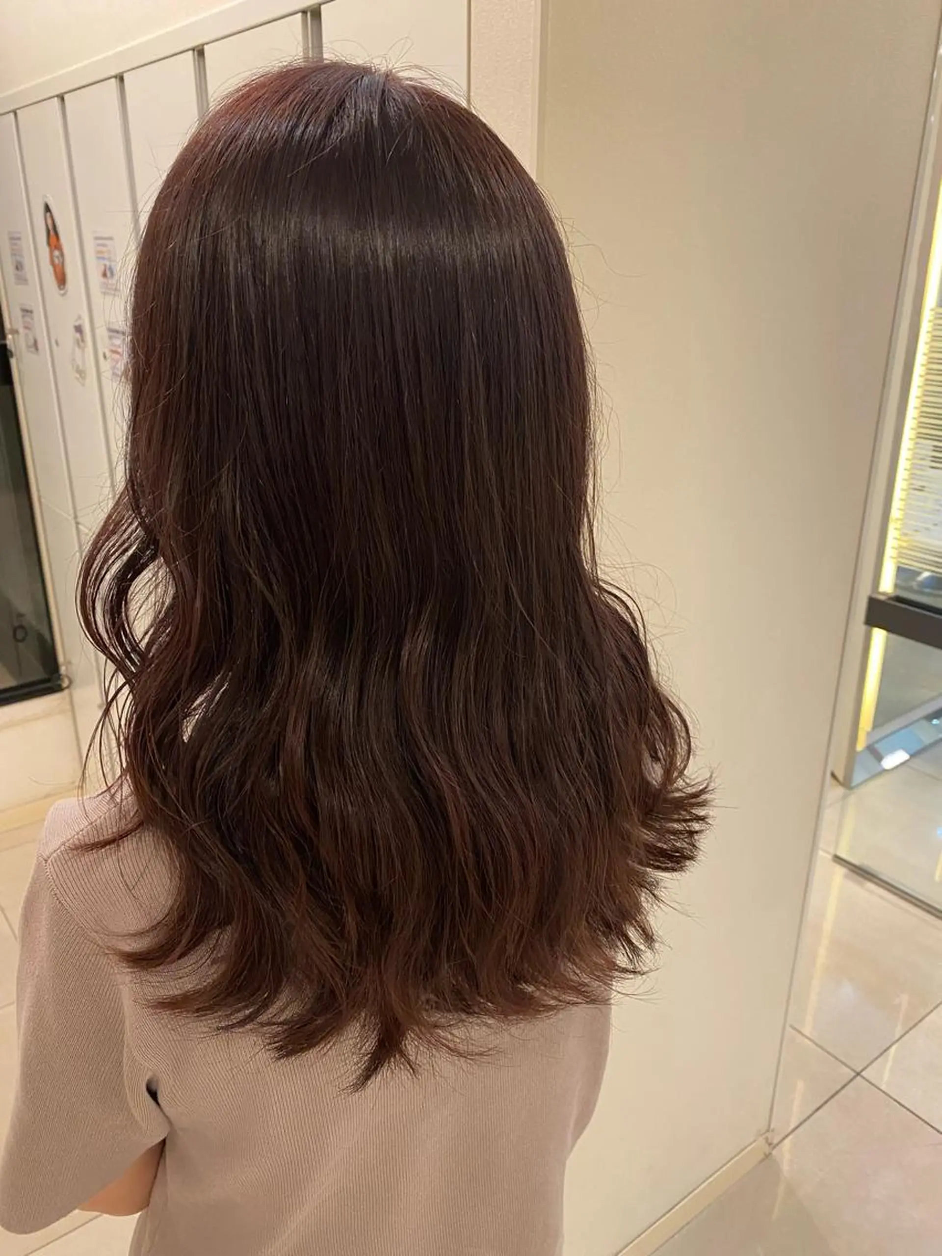 ロング カラー ベージュカラー ピンクカラー ピンクベージュ ヨシンモリ 🌟縮毛矯正/ 髪質改善/髙橋🌟のヘアスタイル