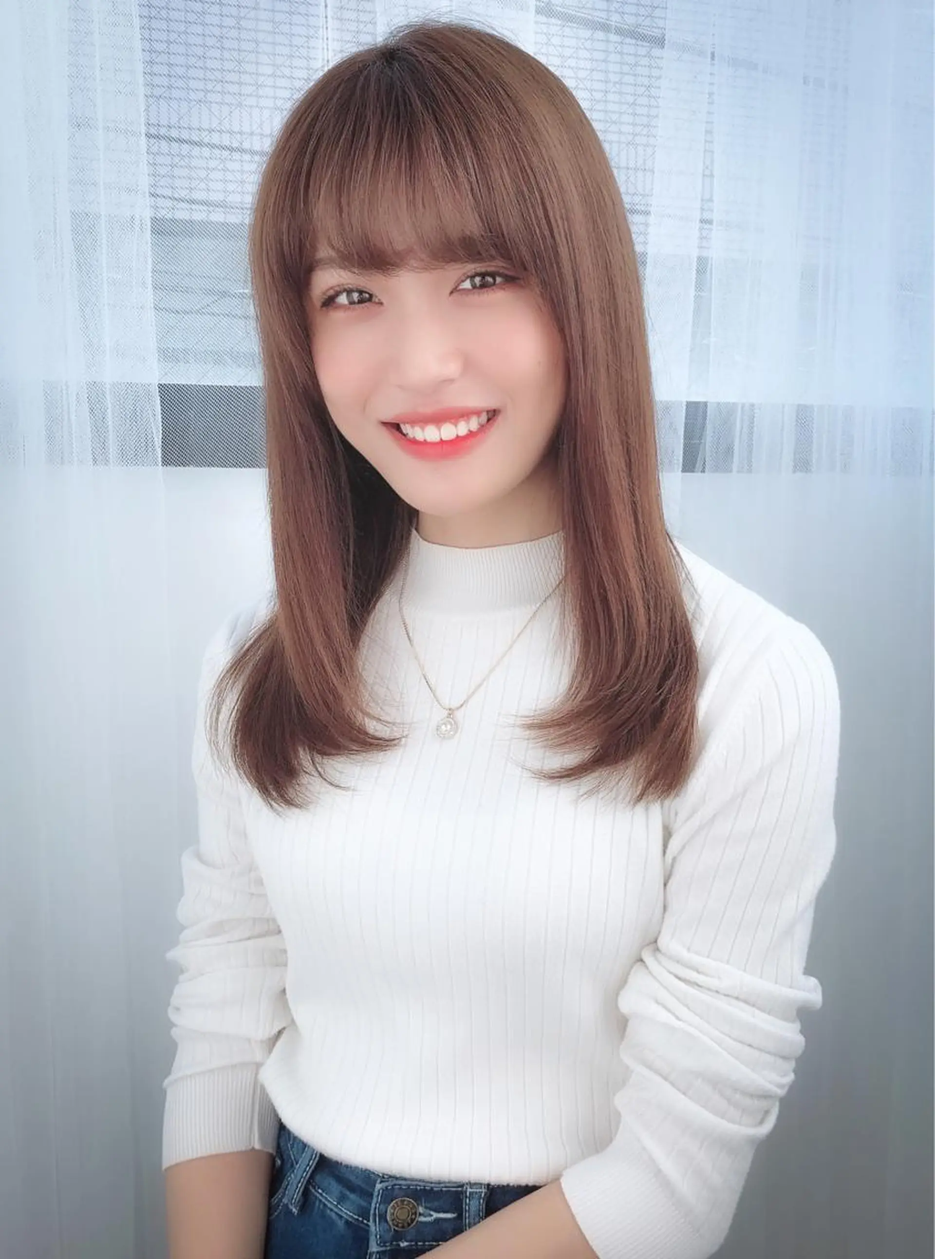 ミディアム カラー ヘアアレンジ 美髪矯正 Rioのヘアスタイル