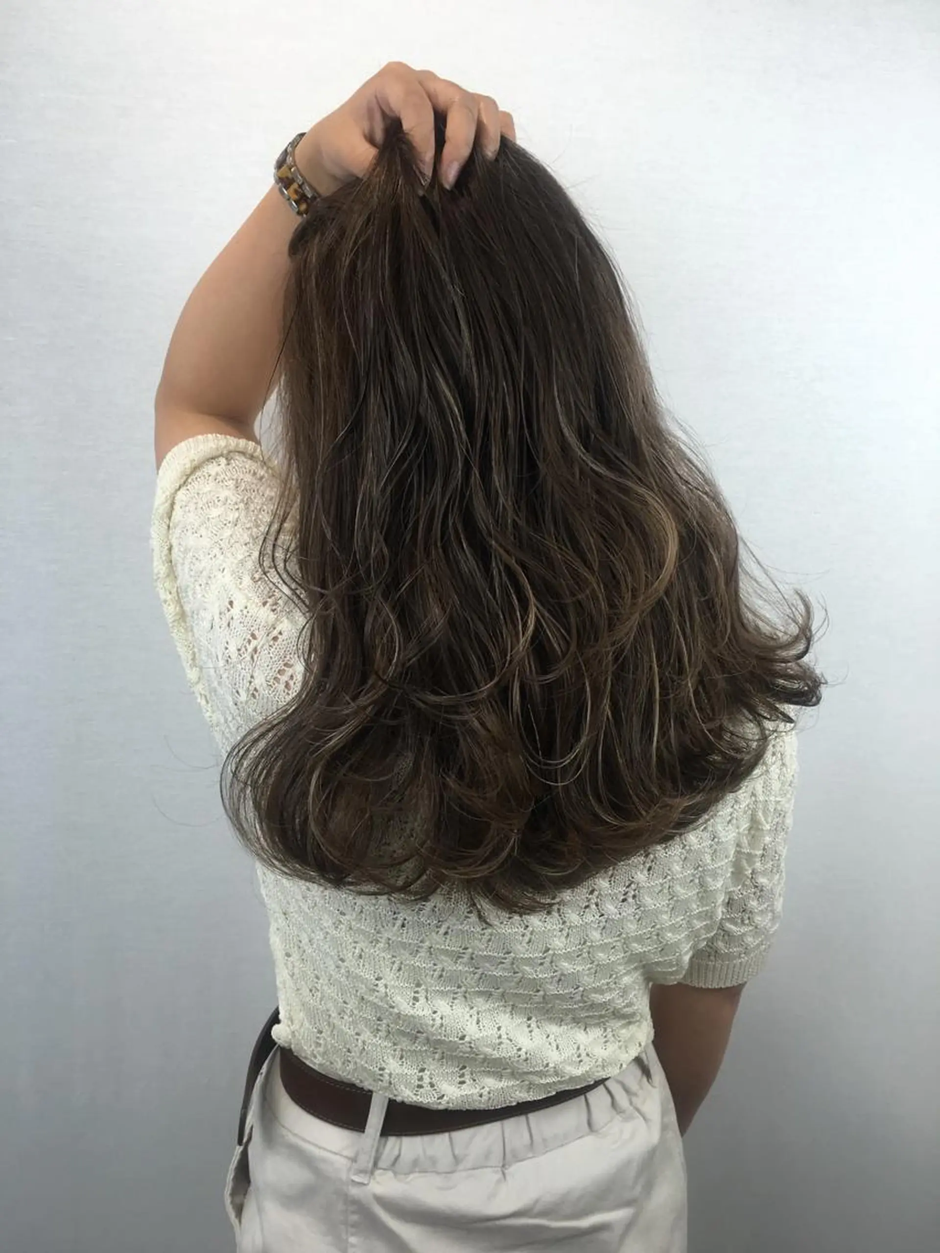 ロング カラー アッシュ ハイライトカラー ハイライト ヘアカラー 🤍2nd🤍田所 美希のヘアスタイル