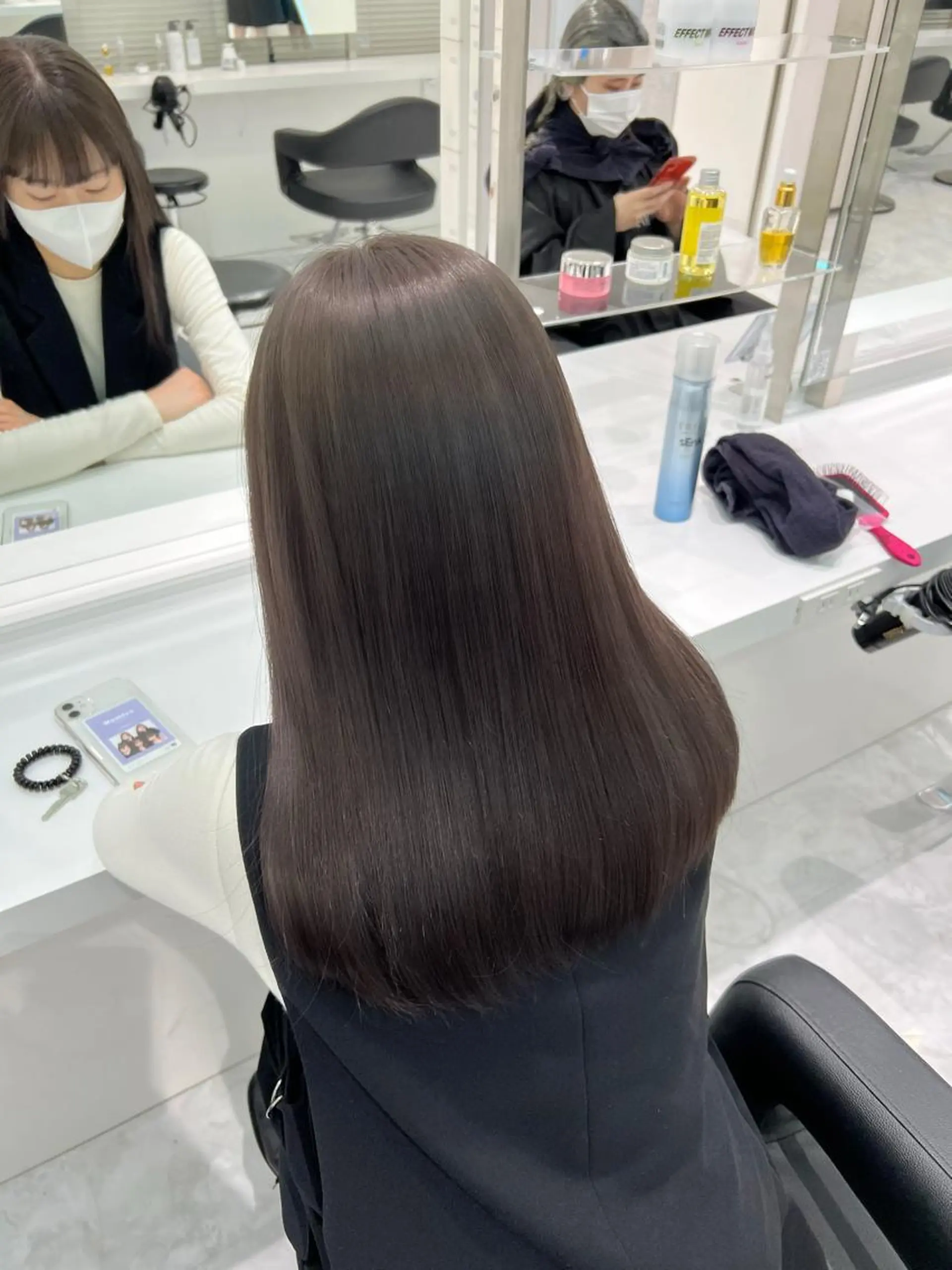 ロング ヘアカラー トリートメント ヘッドスパ ヘアセット まつパ/ケア ブリーチ/sEnAのヘアスタイル