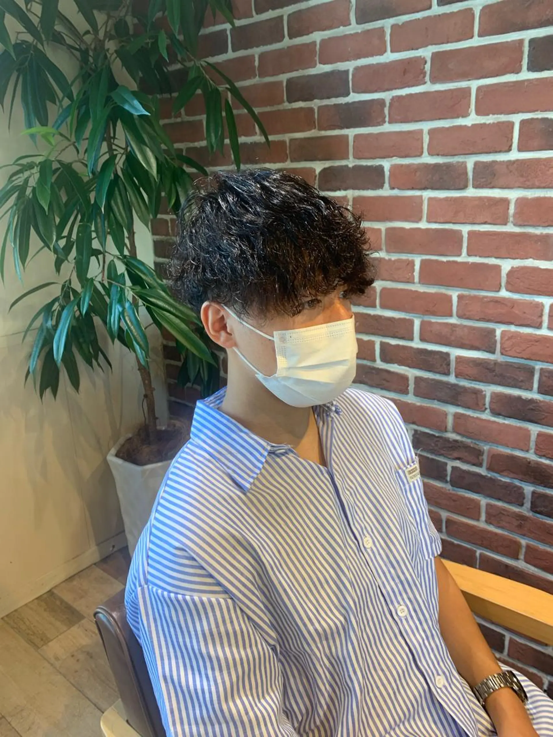 パーマ メンズ カルマパーマ メンズ韓国風 メンズパーマ スペインカール 波巻きパーマ メンズパーマ&メンズ 縮毛矯正/平野/渋谷のヘアスタイル