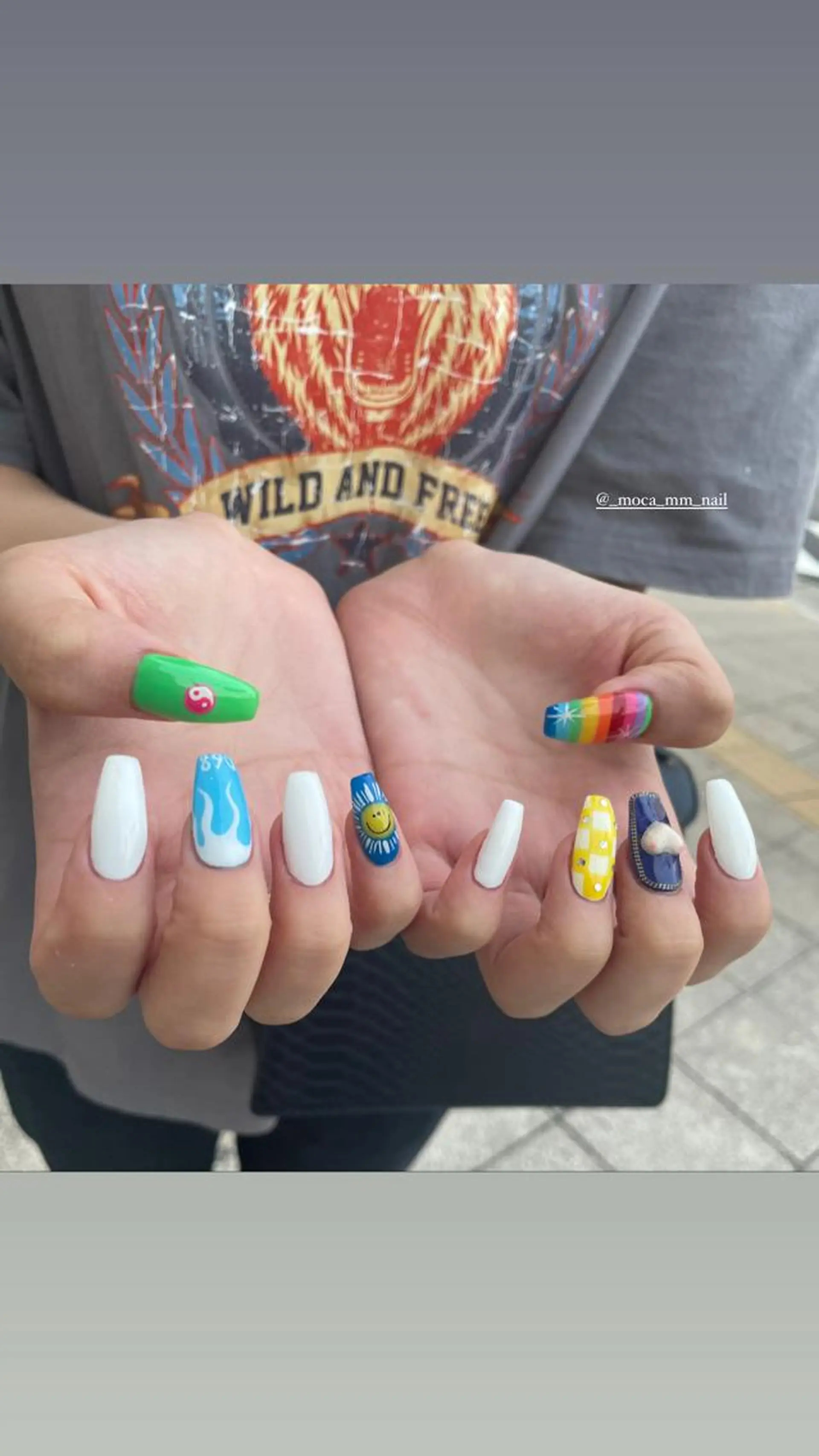 ネイル ˚✧⁺⭐︎༚moca miyuu⁎⁺˳✧༚のネイルデザイン