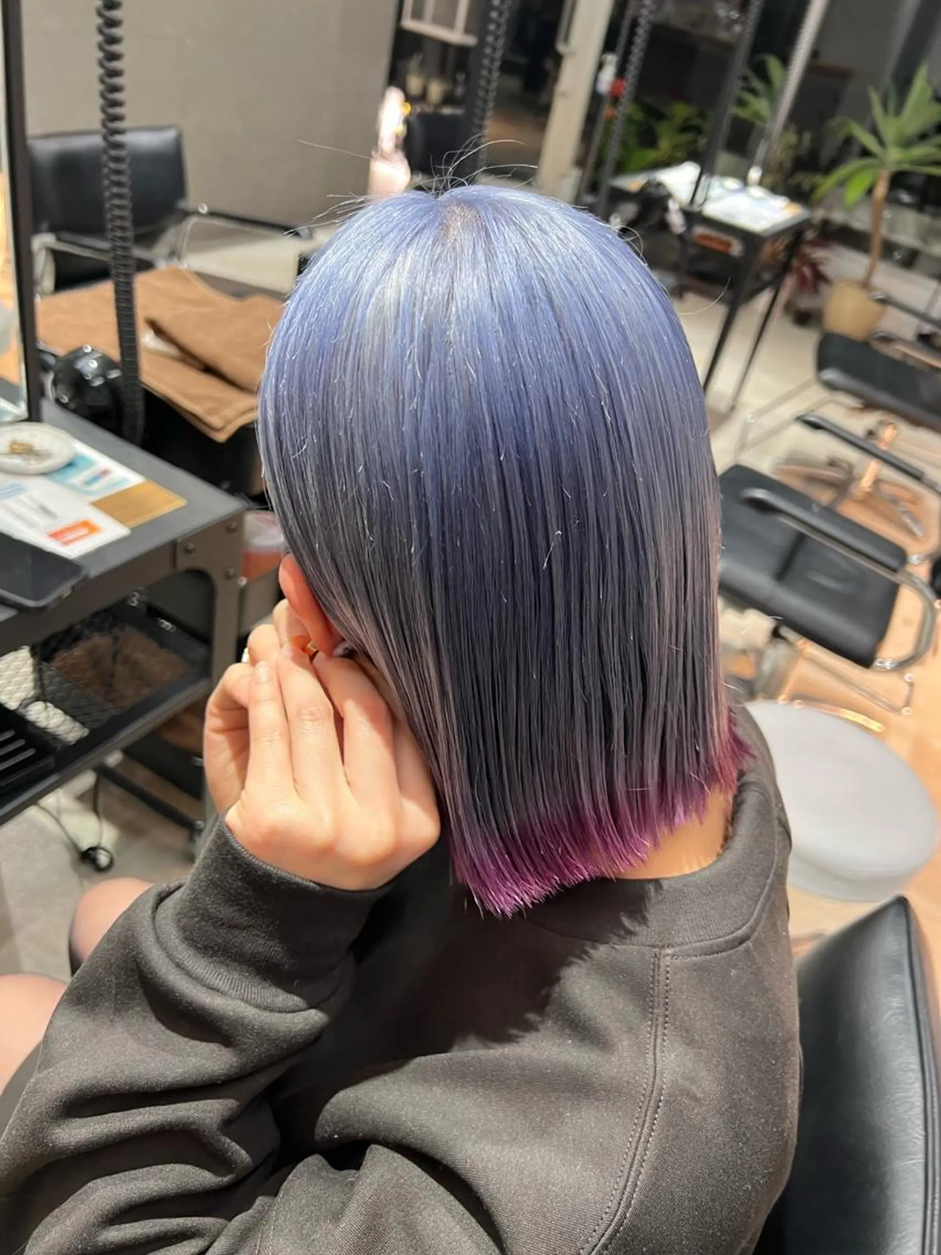 ミディアム カラー ブリーチ オタク特化美容師💟 チバコナツのヘアスタイル