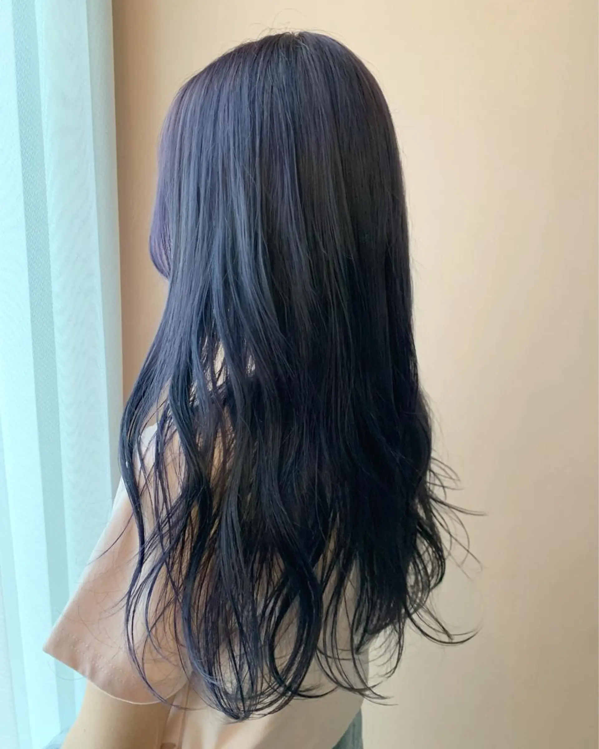 ロング カラー ブリーチ ブルーカラー ブルーラベンダー ラベンダーカラー カット ヘアカラー トリートメント hub hair レイヤー/透明感のヘアスタイル