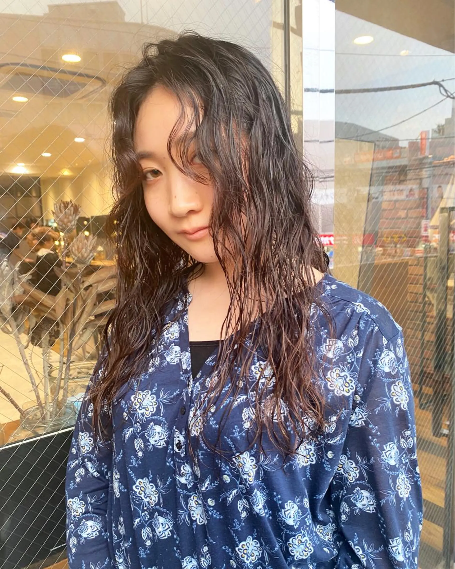 パーマ ミウ☆ ブリーチダブルカラーのヘアスタイル