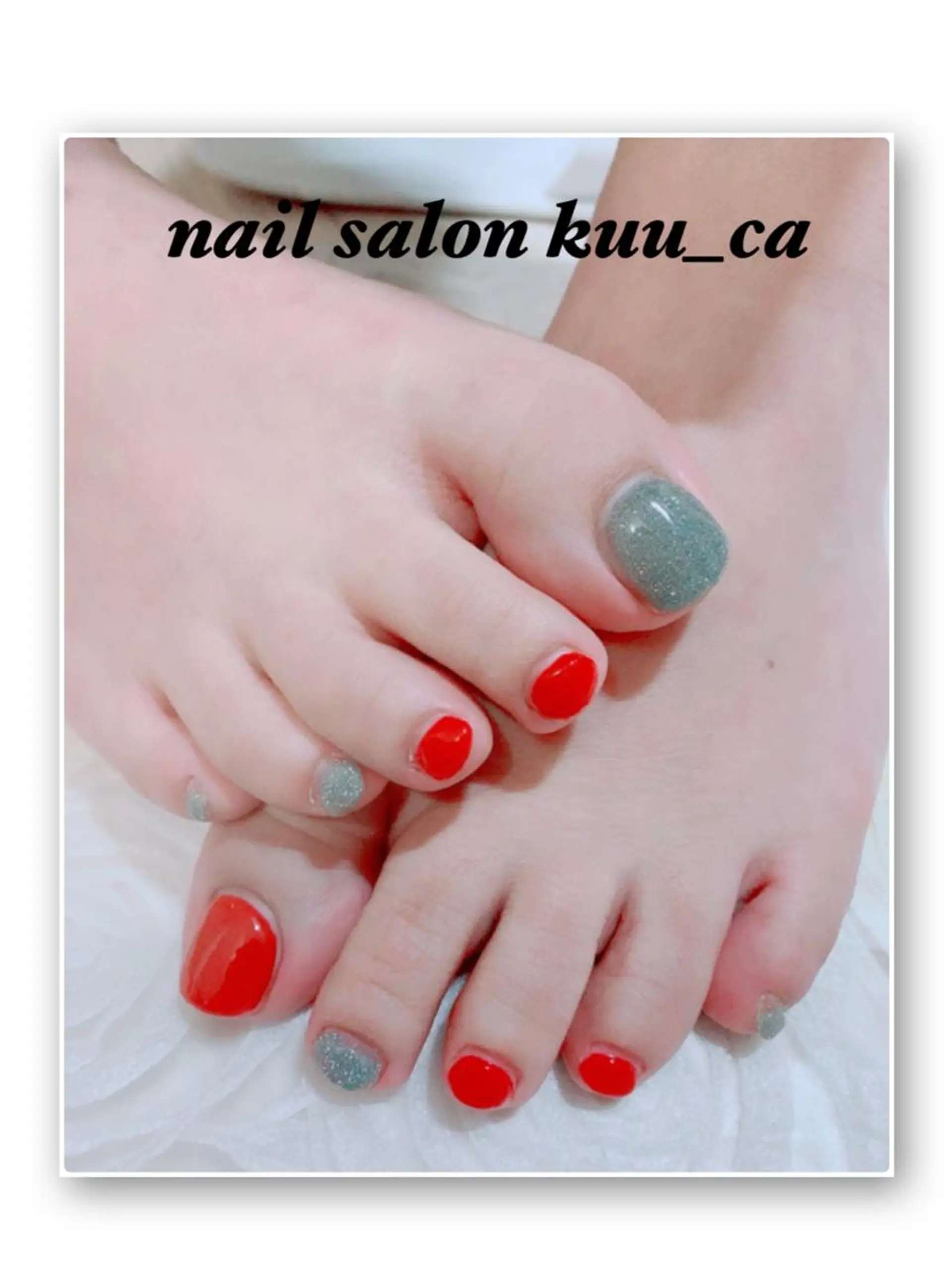 ネイル フットネイル ワンカラーネイル フットネイル nail salon kuu_caのネイルデザイン