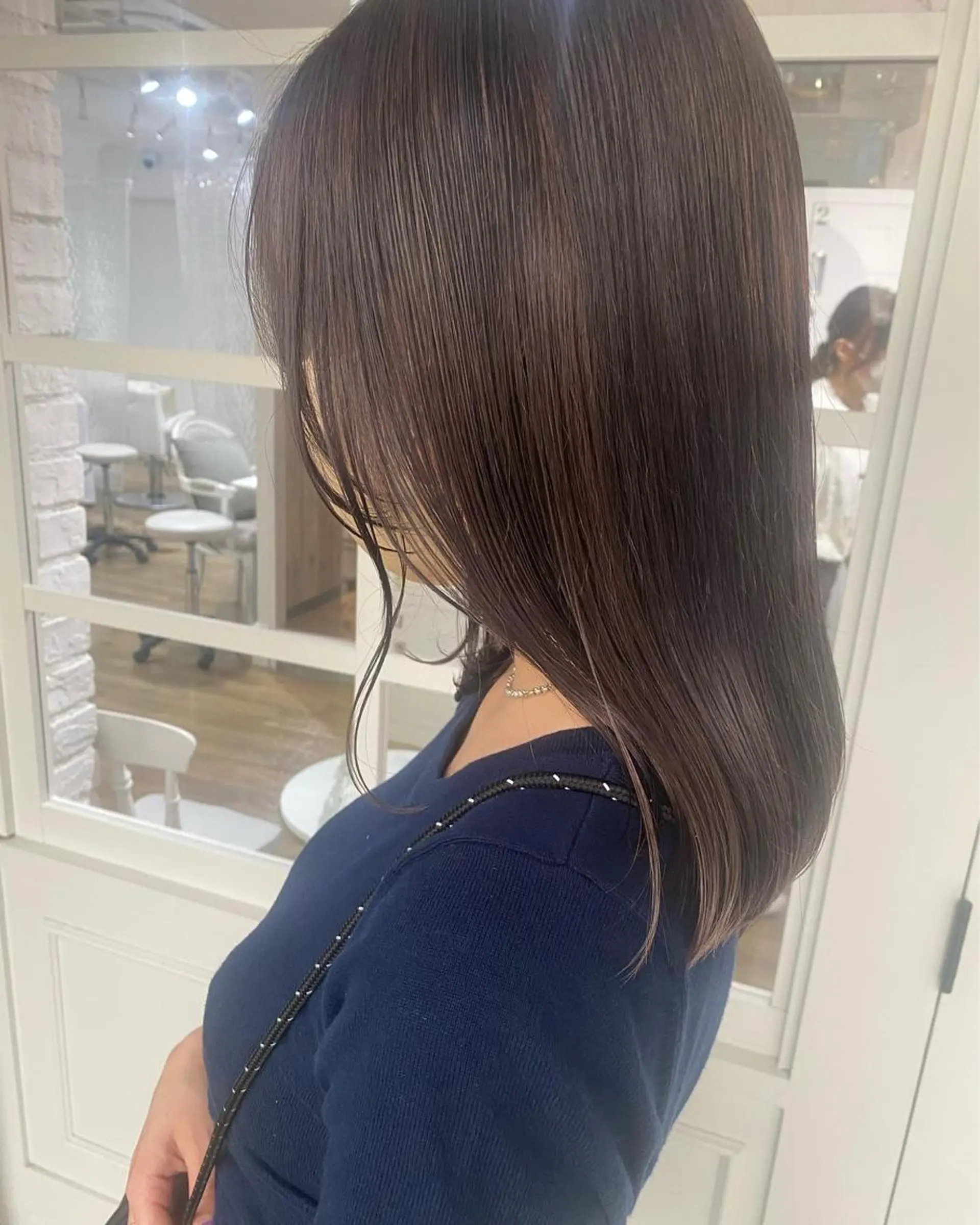 ミディアム カラー 韓国×髪質改善カラー 💎hinaのヘアスタイル