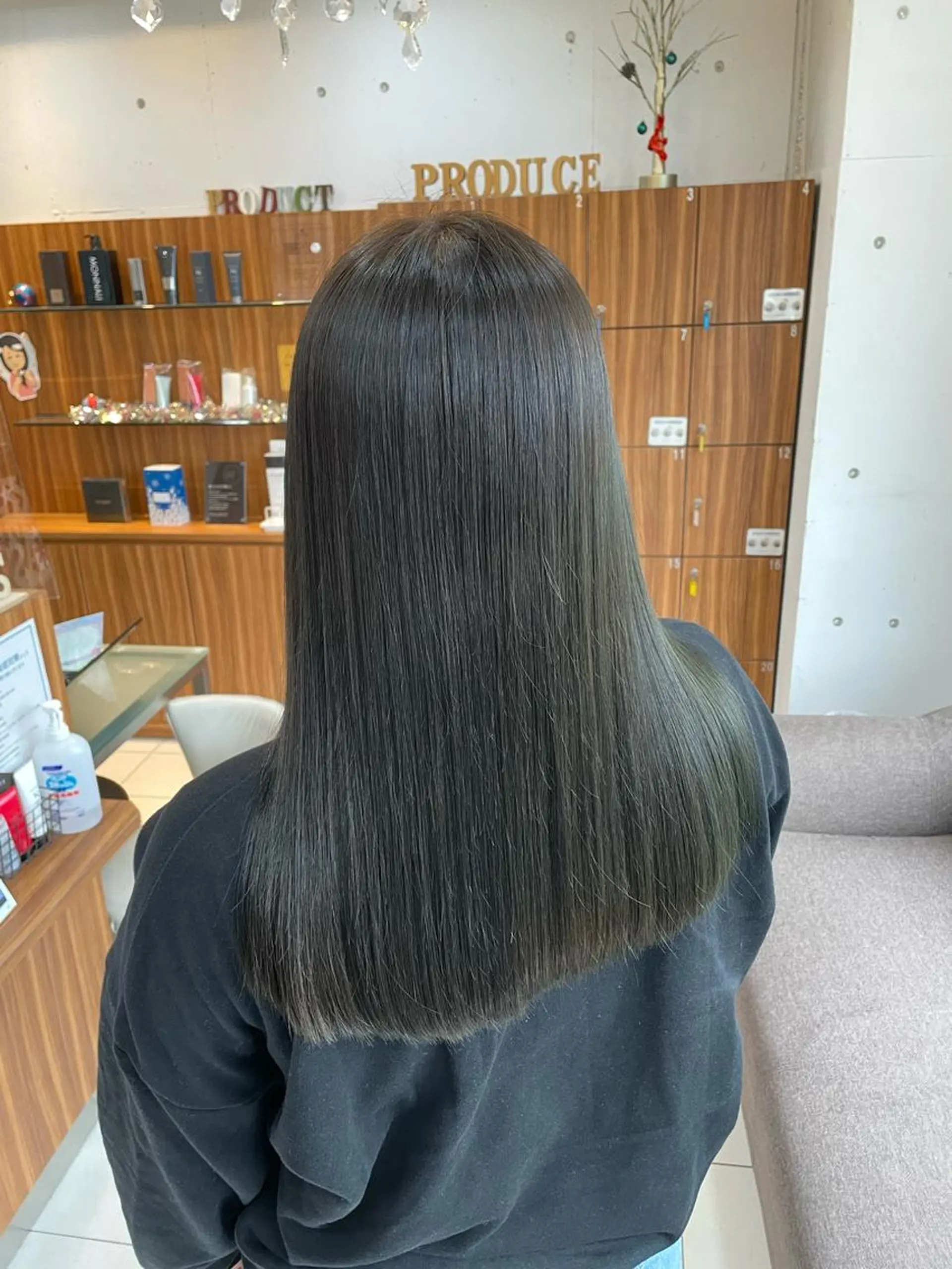 セミロング カラー ベージュカラー オレンジ ☪︎⋆ hair & eye yuka˚✩のマツエク・マツパデザイン