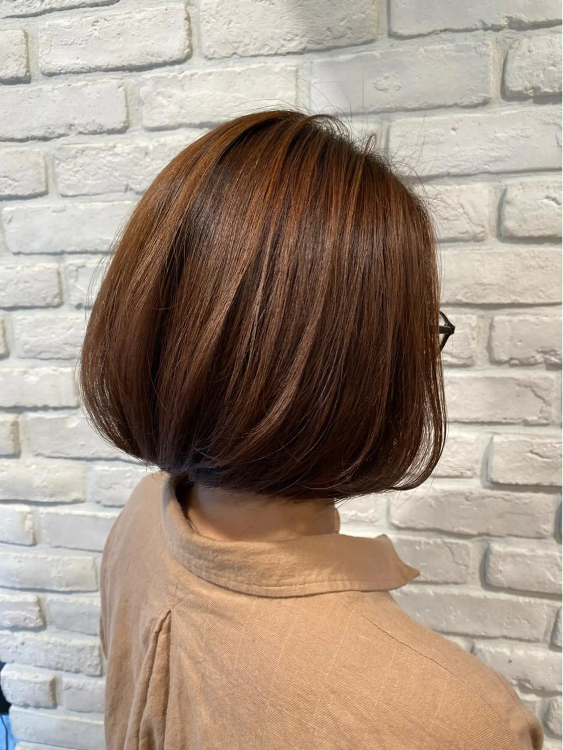 ショート カラー ベージュカラー🧸 伊藤なつみのヘアスタイル